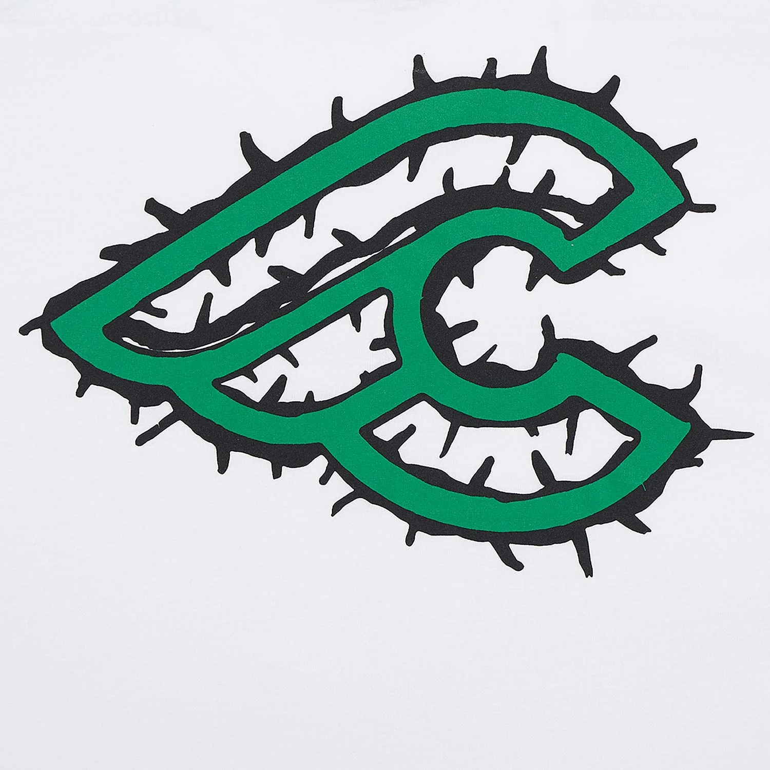 Cinelli Cactus White T-Shirt - M - White-Green - Image 4