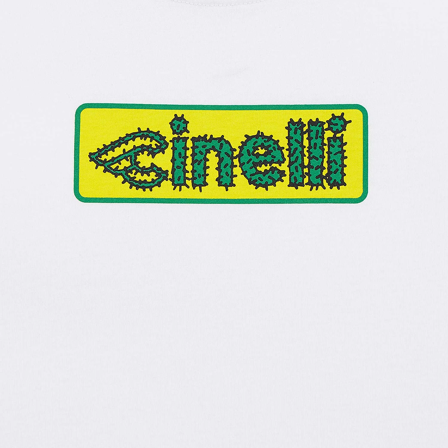 Cinelli Cactus White T-Shirt - XL - White-Green - Image 3