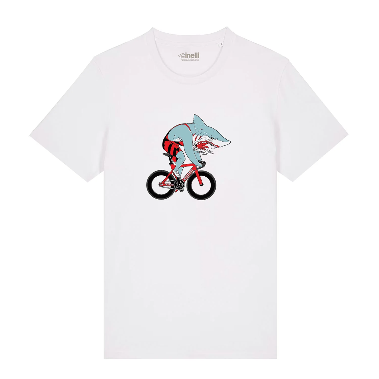 Cinelli Sam Turner Shark T-Shirt - L - White