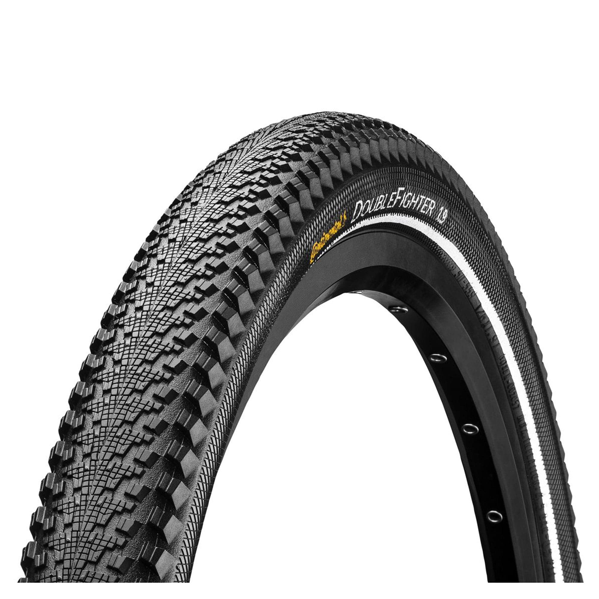 Continental Doublefighter Iii Reflex Tyre - Wire Bead: Black/Black Reflex - Image 3
