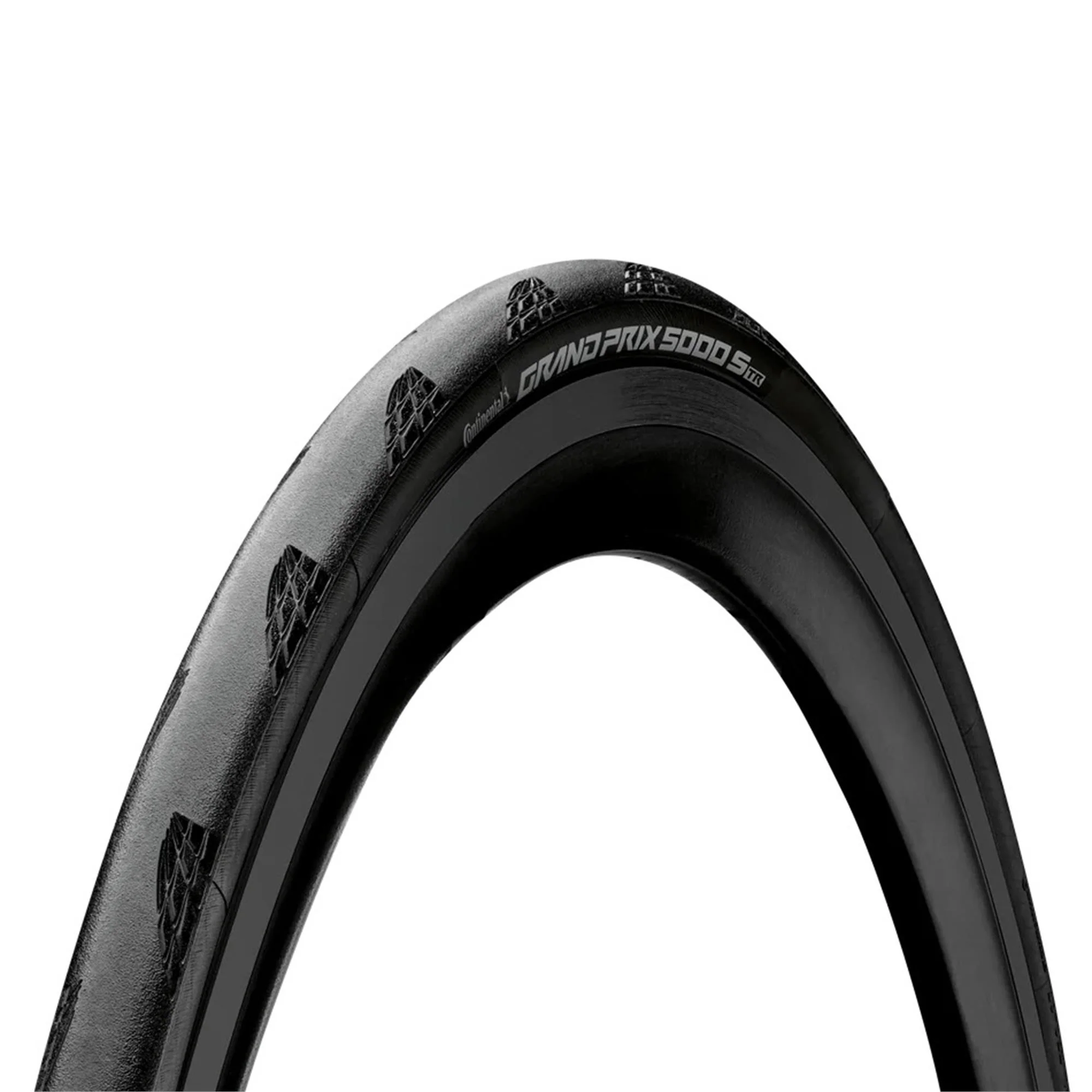 Continental Grand Prix 5000S TR Foldable Tyre: BLACK/BLACK 700X35C