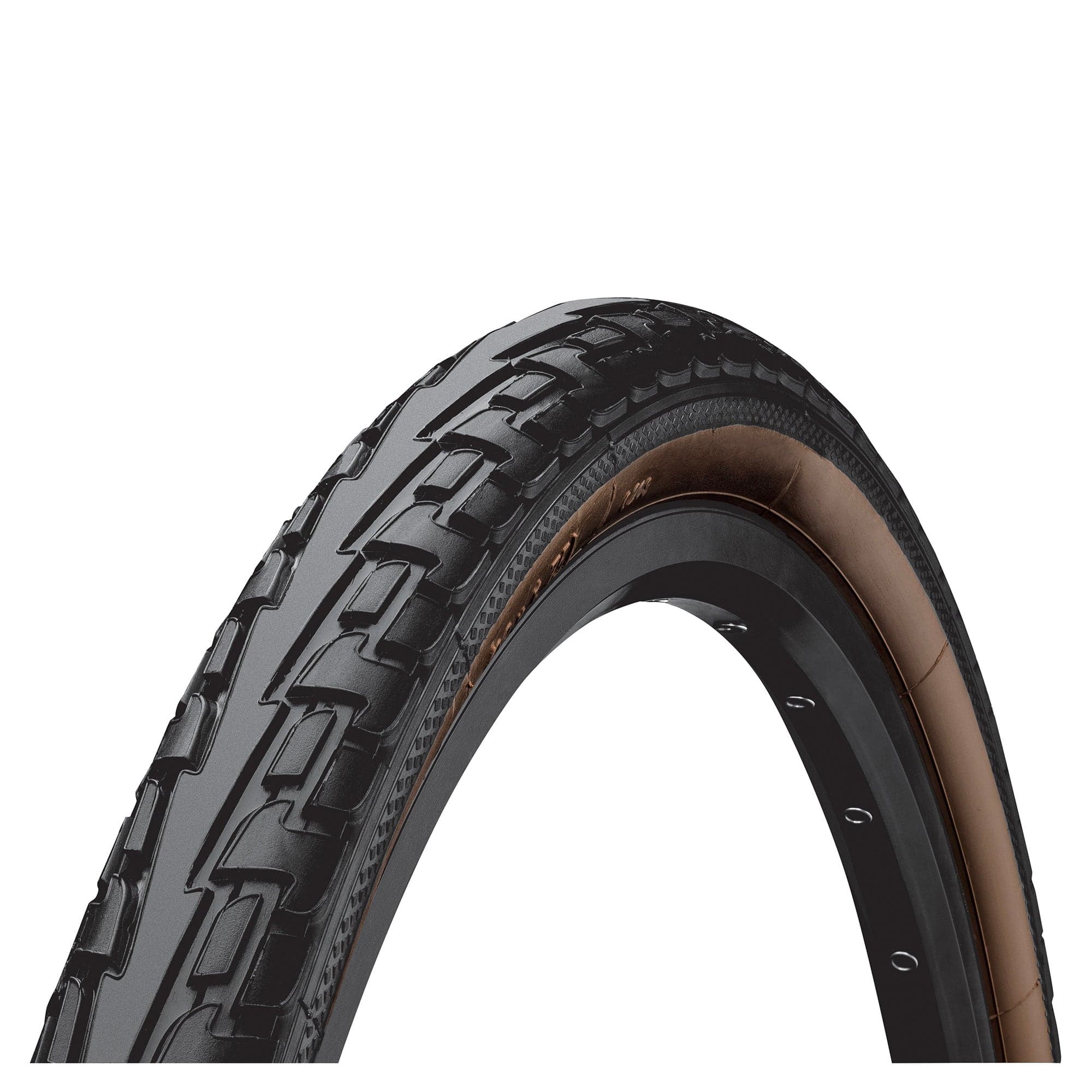 Continental Ride Tour Tyre - Wire Bead: Black/Brown - Image 2