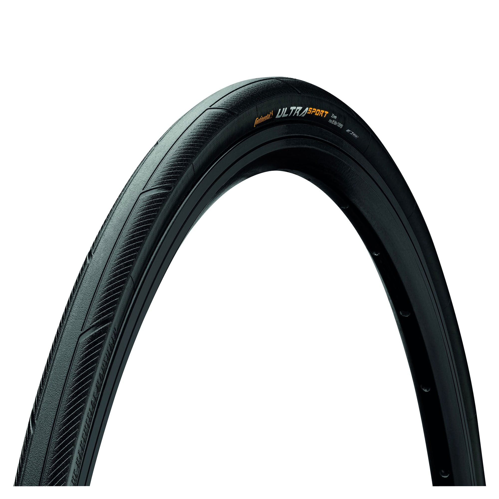 Continental Ultra Sport III Tyre - Wire Bead PureGrip Compound 2025: BLACK/BLACK - 700c - Image 3