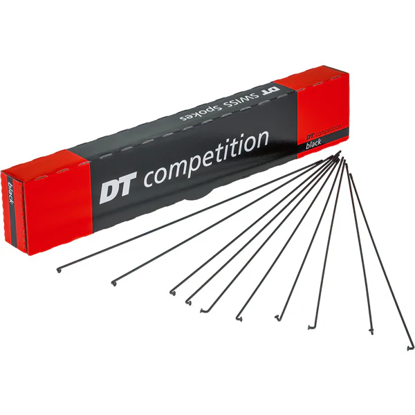 DT Swiss Competition black spokes 14 / 15 g = 2 / 1.8 mm box 500; 288 mm