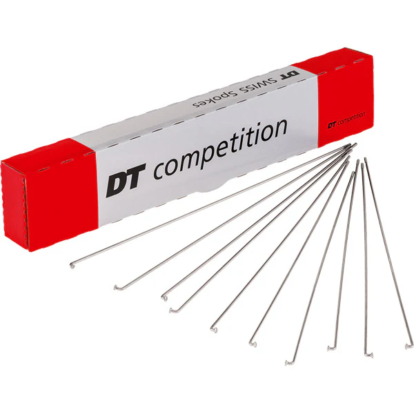 DT Swiss Competition silver spokes 14 / 15 g = 2 / 1.8 mm box 500; 263 mm