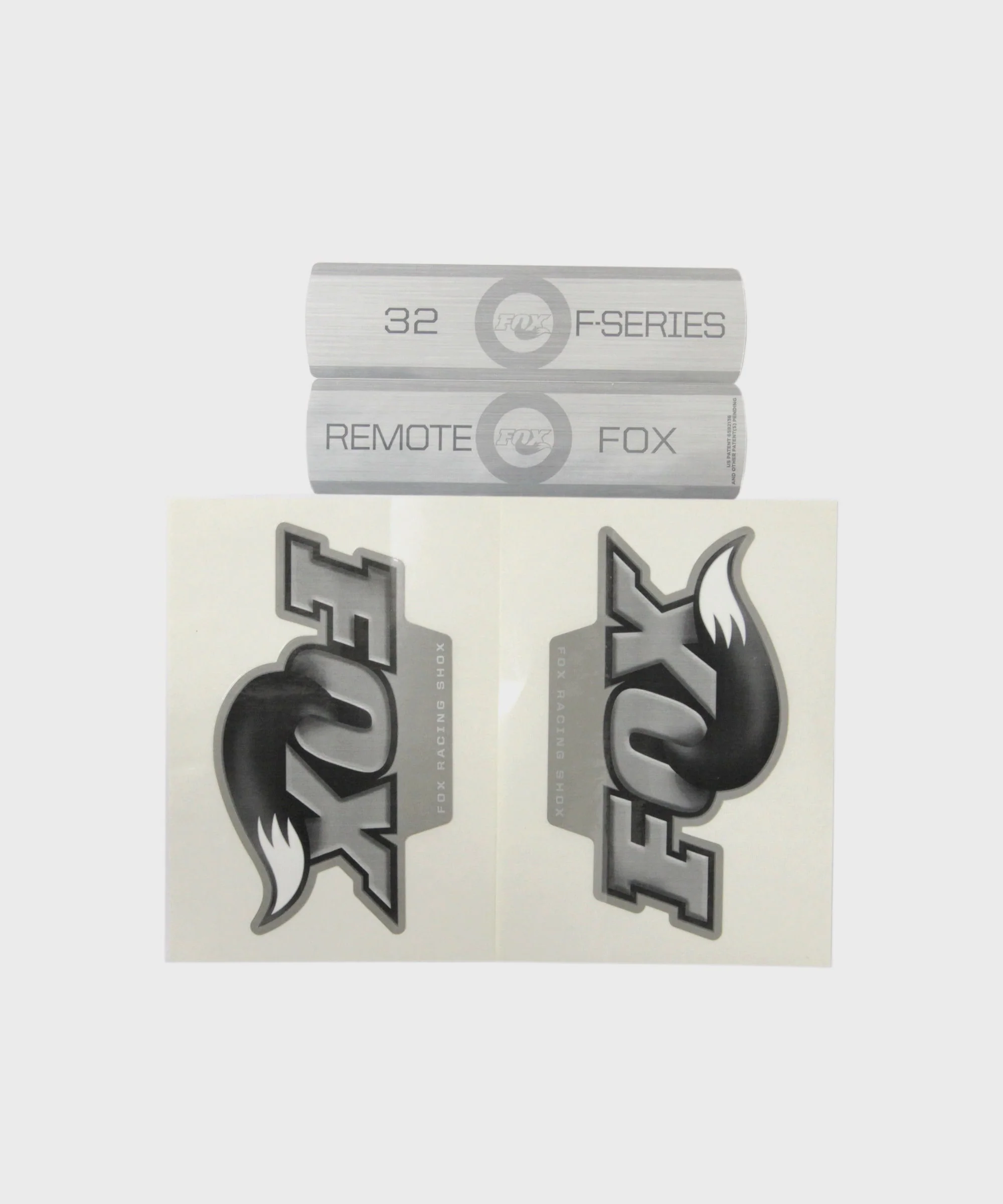 FOX Fork F-S Remote B/W Decal Kit Titanium 2010