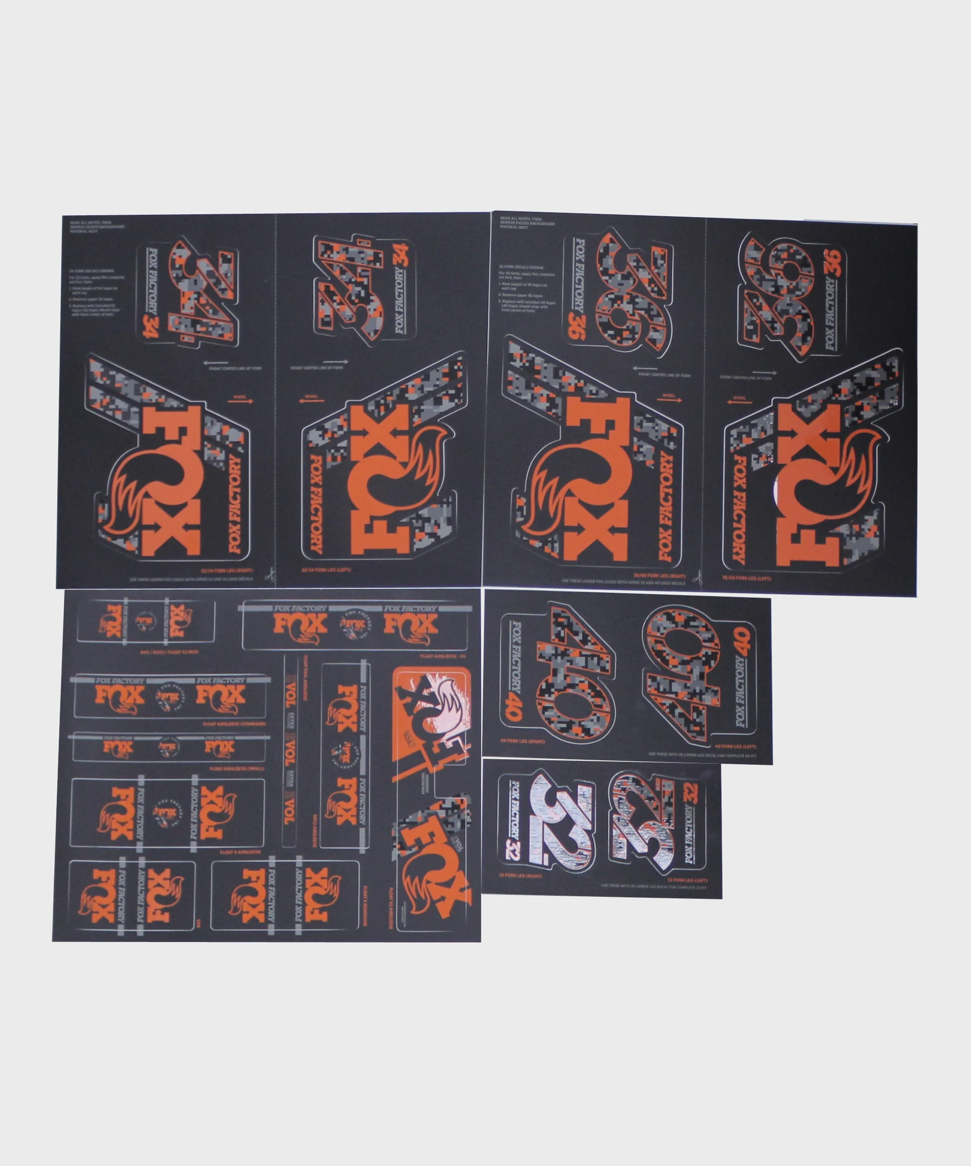 FOX Fork & Shock AM Heritage Decal Kit 2019 - DigiCam