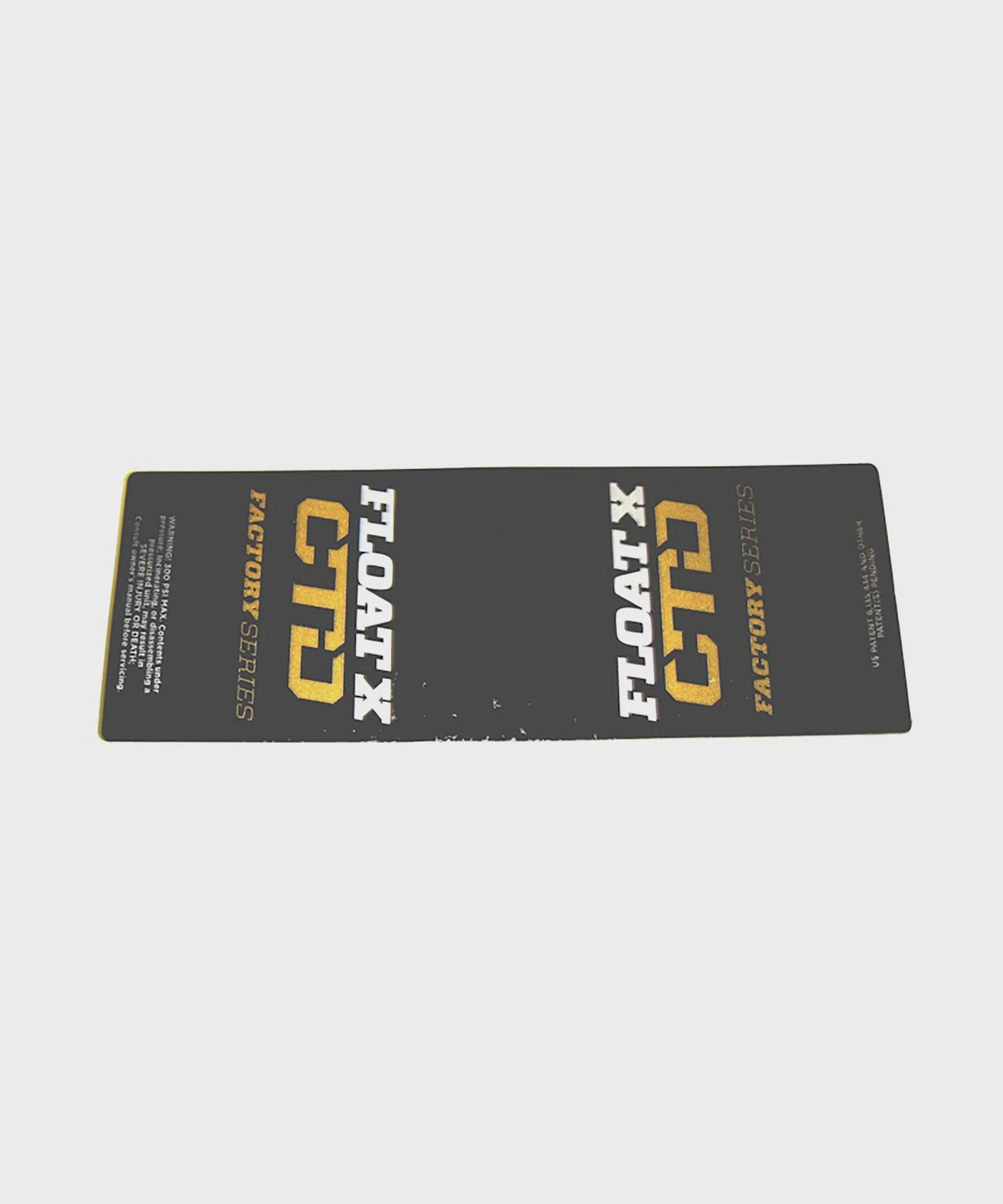 FOX Shock FLOAT X CTD LV Decal 2014 Gold