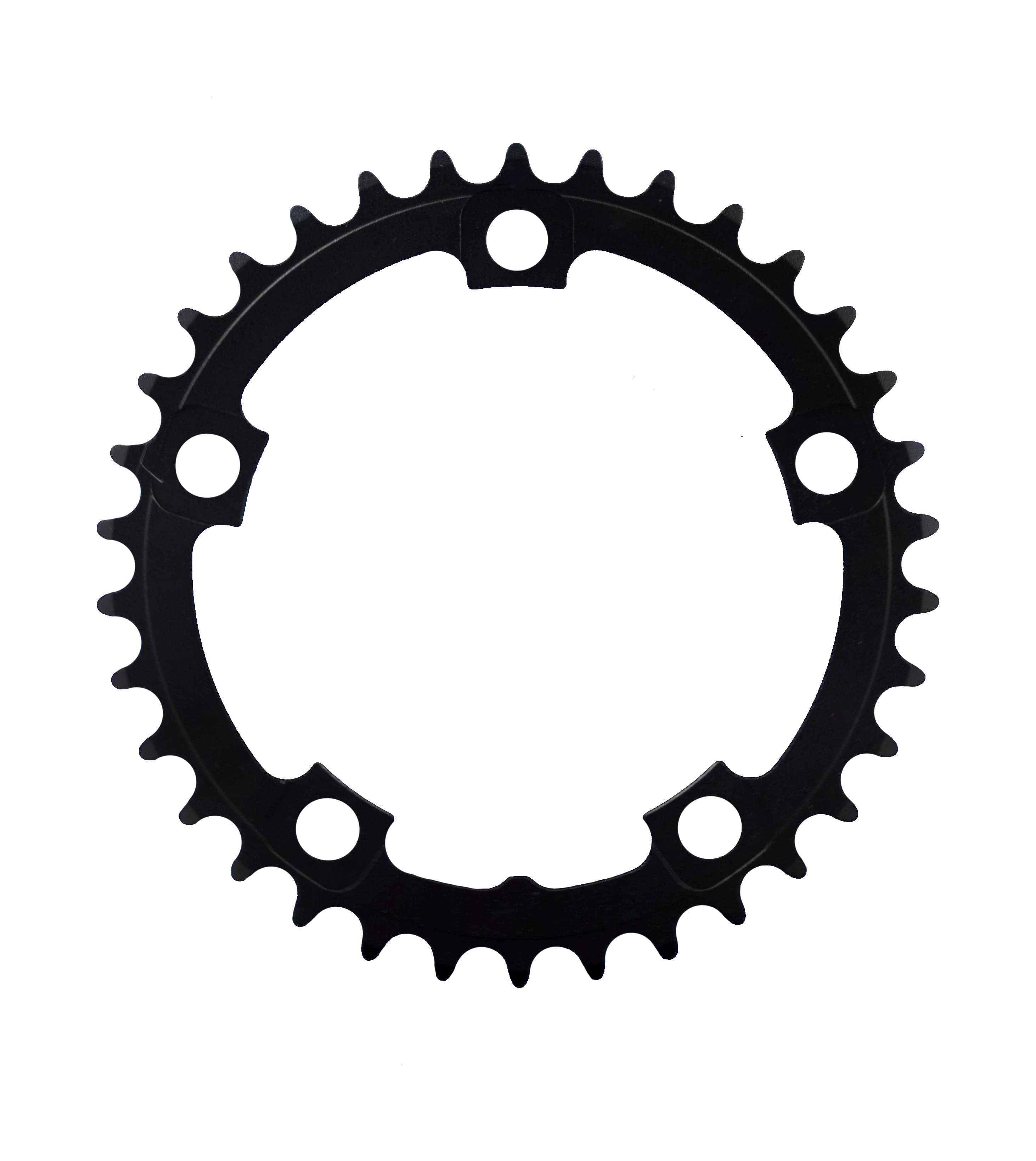 FSA Alloy Road Chainring (2x11, Black, 5h) - Image 2
