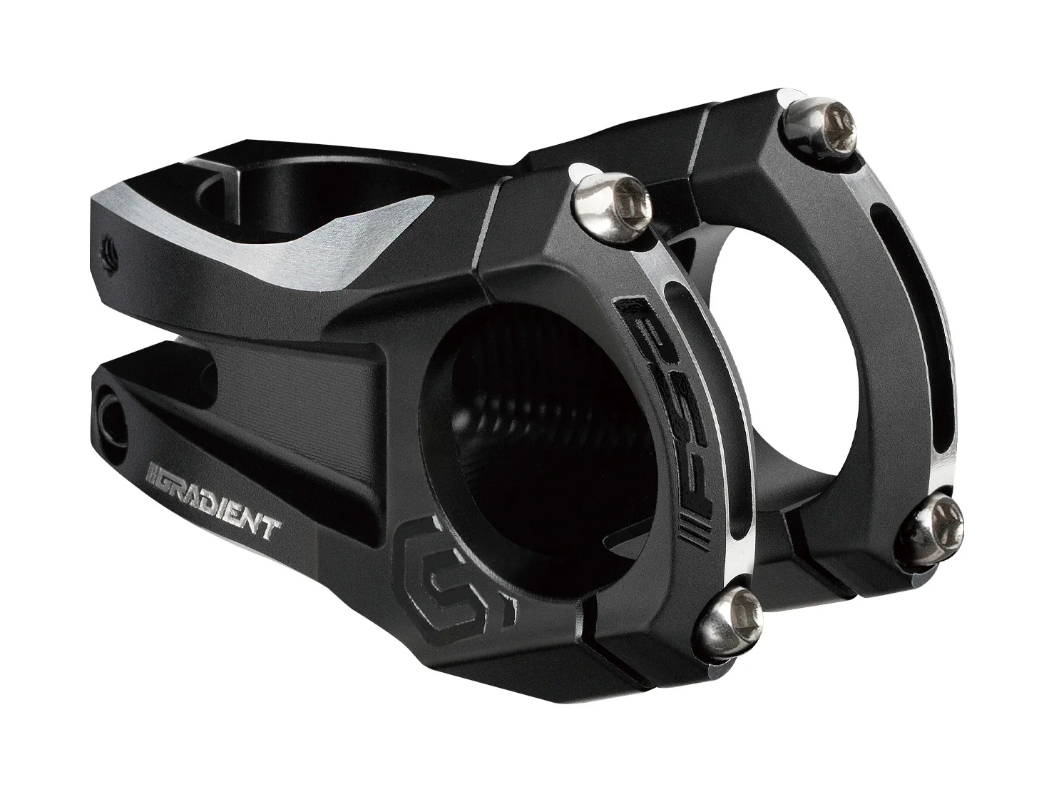FSA Gradient MTB Stem (Black, 31.8 × 33 mm, +6°, V25)