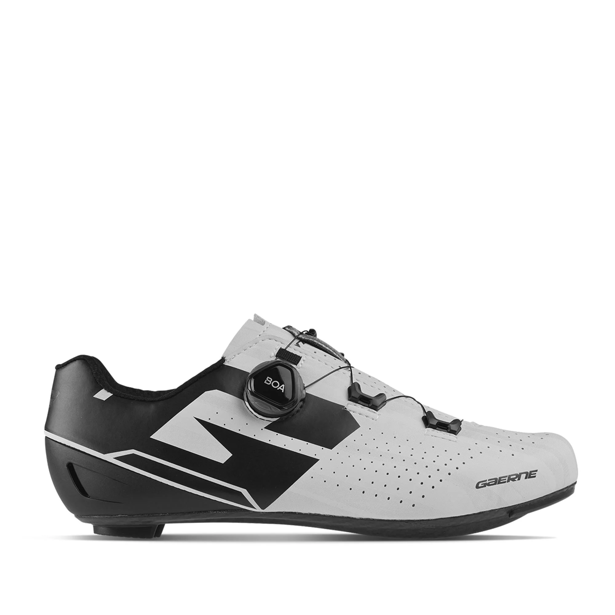 Gaerne Carbon Fulgor Cycling Shoes 2026: BLACK/WHITE 43