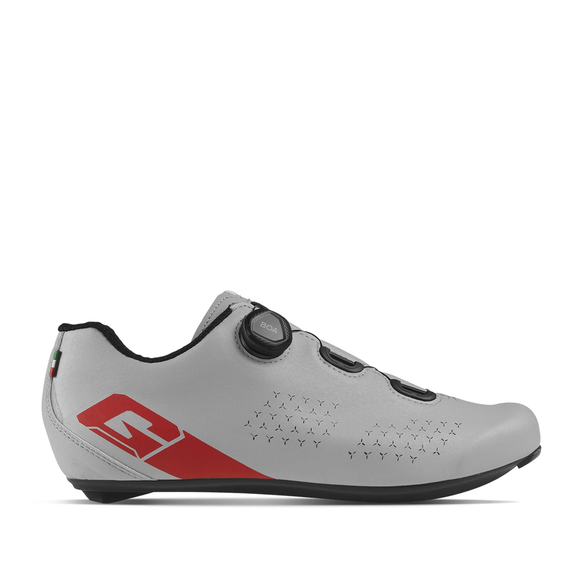 Gaerne Sprint Plus Cycling Shoes 2026: GREY/RED 47