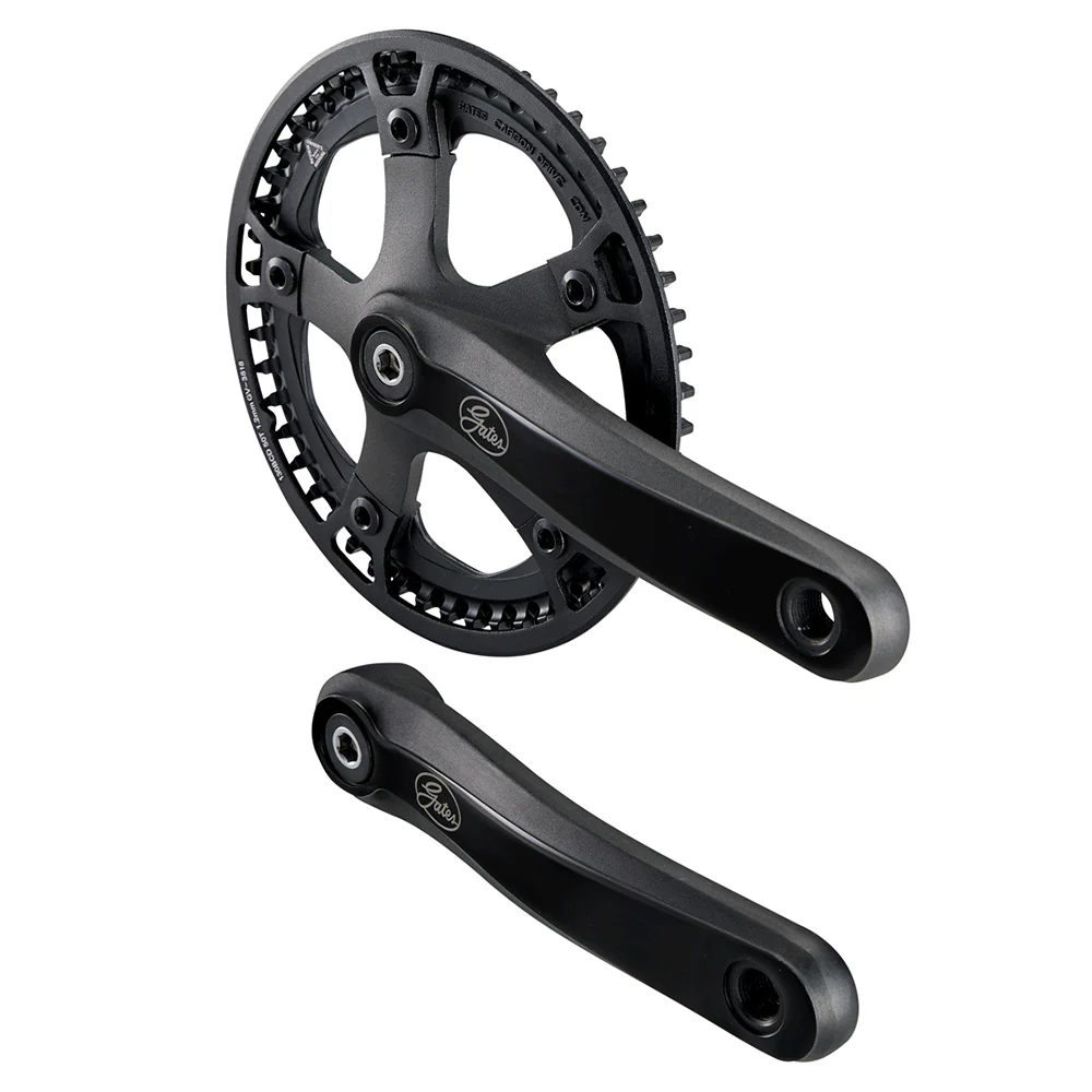 Gates Carbon Drive CDN S250 Crank Set - with Chain Guard Black