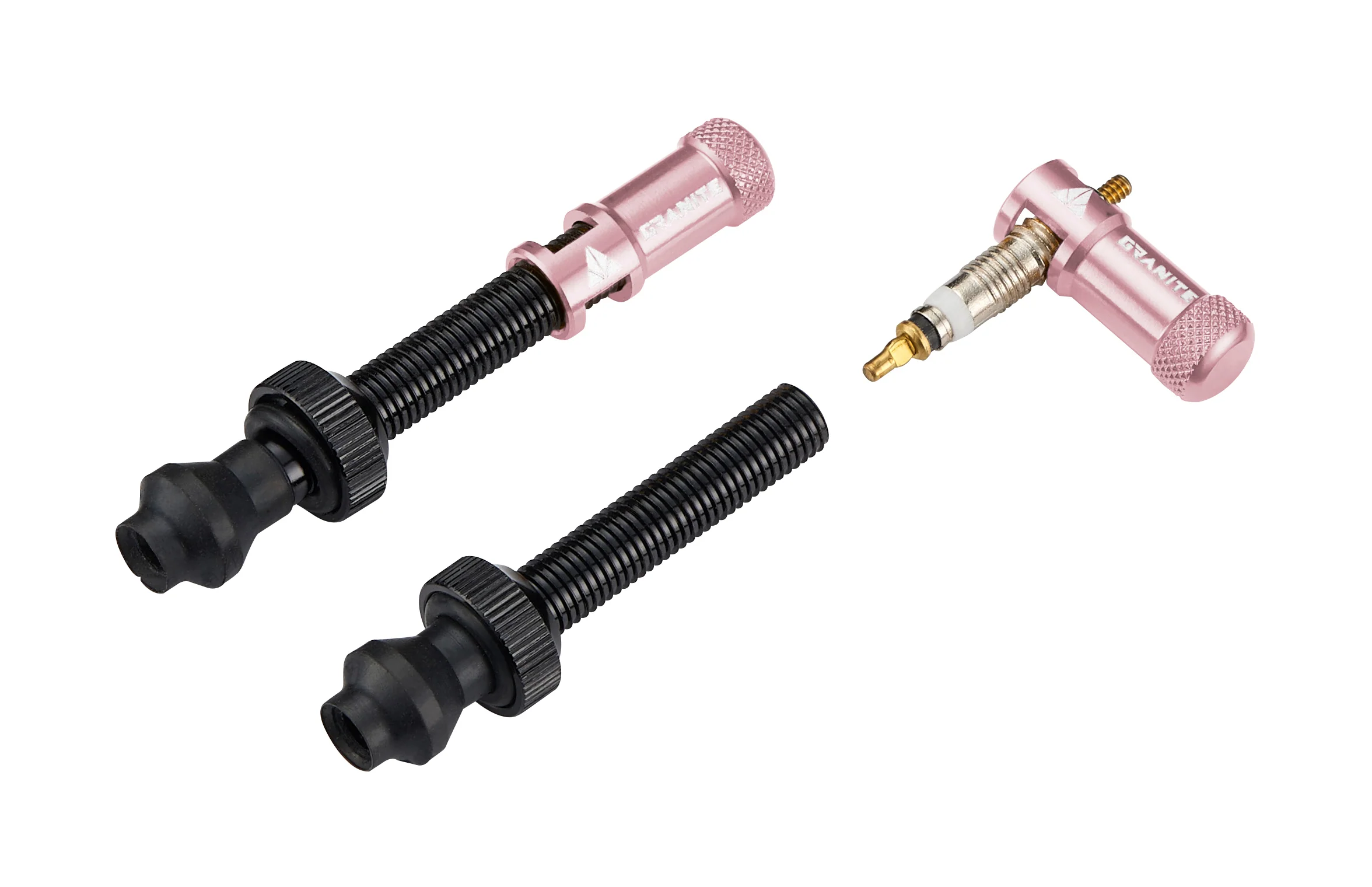 Granite Granite JUICY NIPPLE 44mm Valve Cap & Tool (+valve, Pink) -