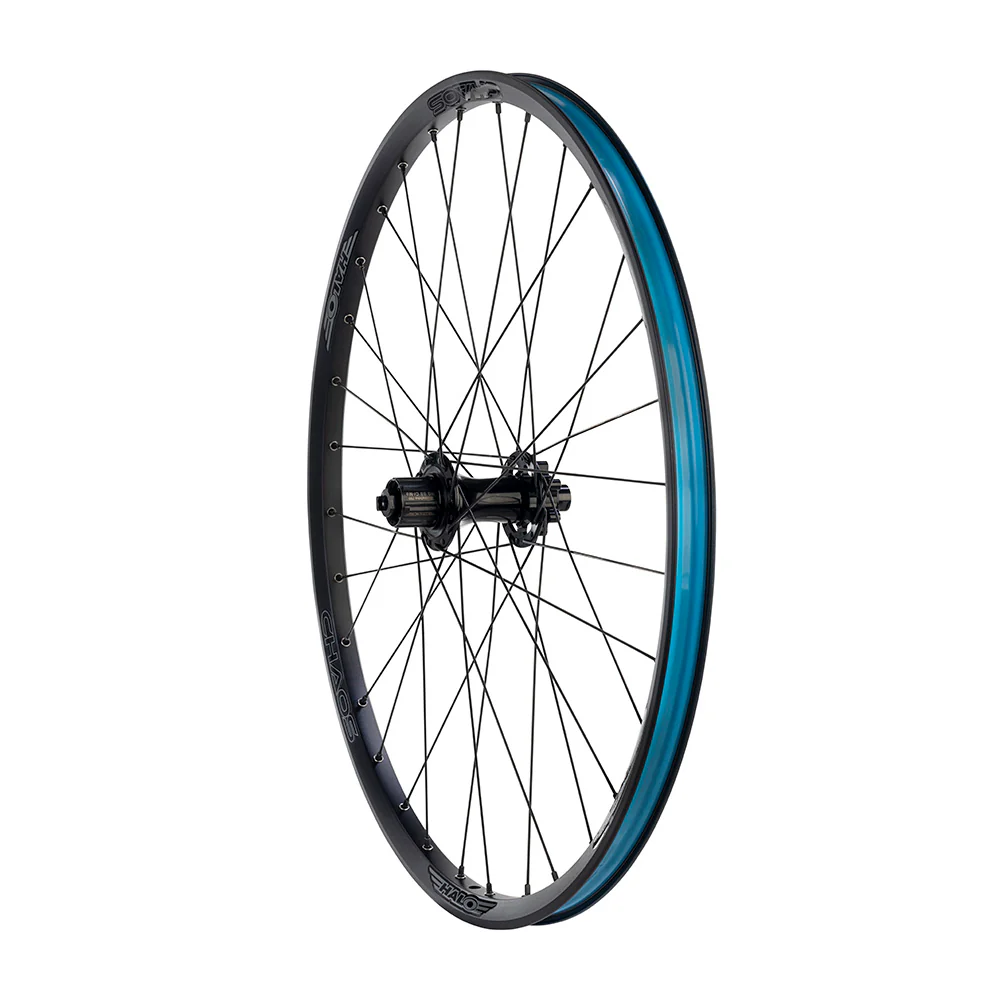 Chaos 26 MT-SS MantraDrive Rear, MT-SS MantraDrive SS BLACK Disc Hub 135mm 3/8", 32H. Blk DB Spokes, Cog NOT included