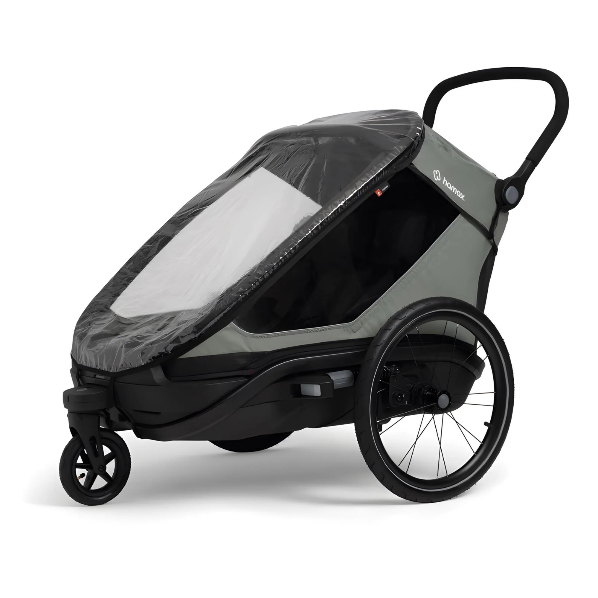 Hamax Outback Next Twin Rain Cover : TRANSPARENT