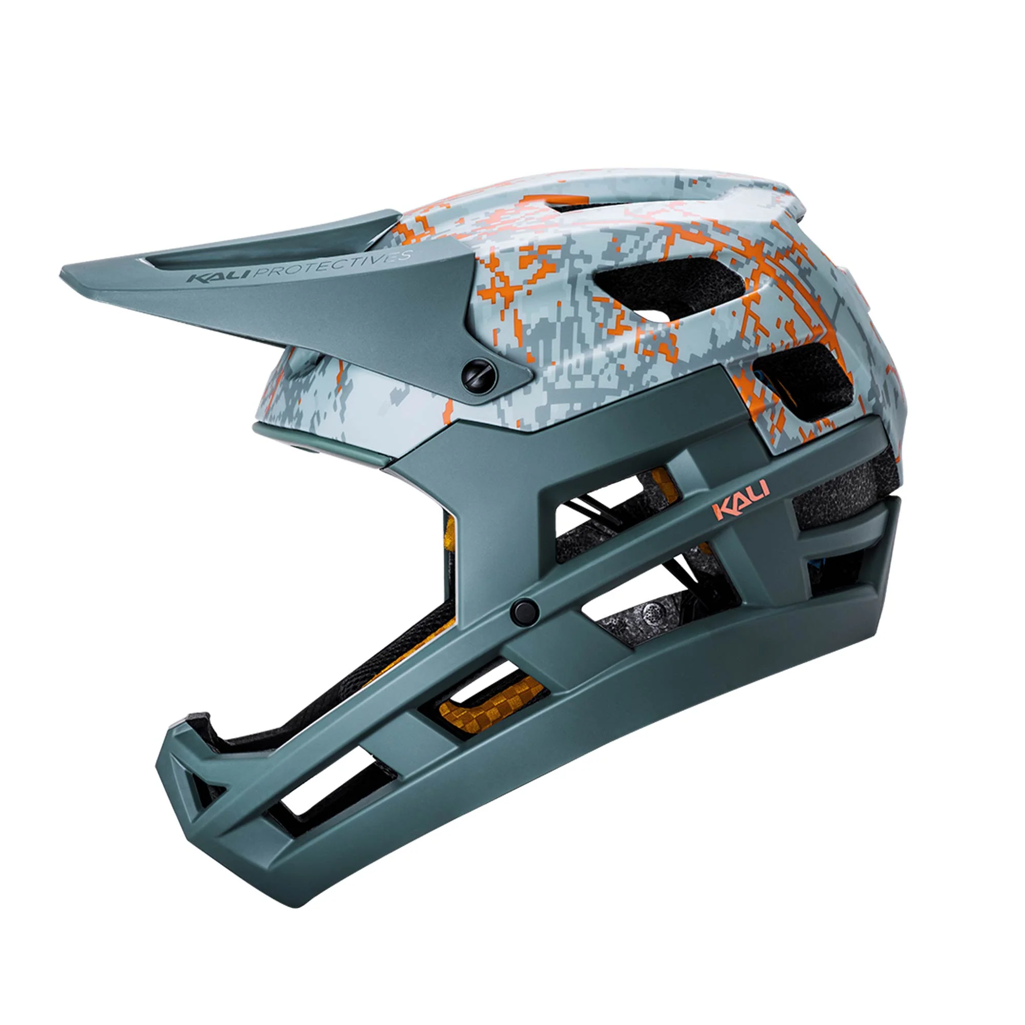 Kali DH Invader LTD Frag Khaki/Orange XS-M - Image 2