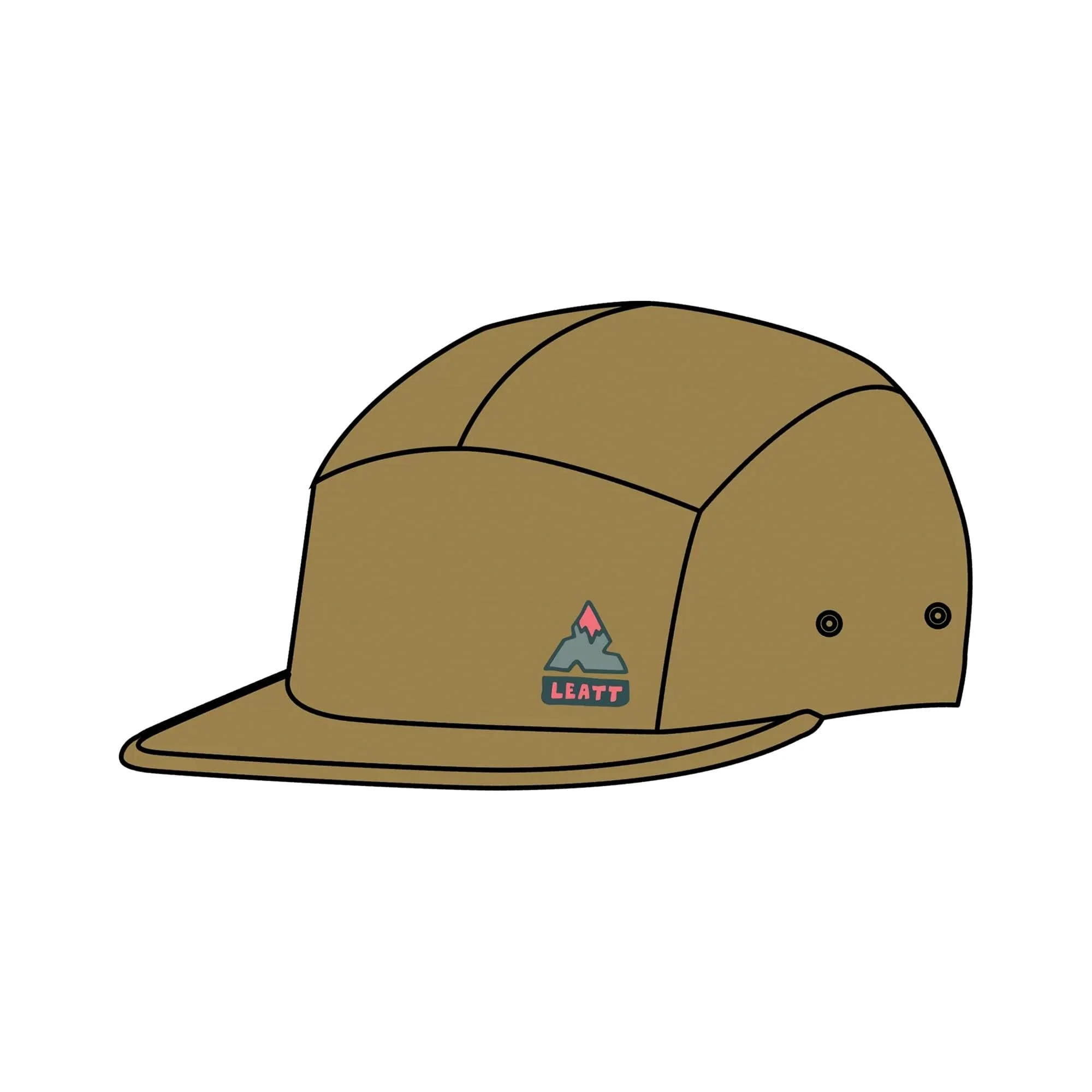 Leatt 5-Panel Cap 2026: BRASS BROWN S-XL