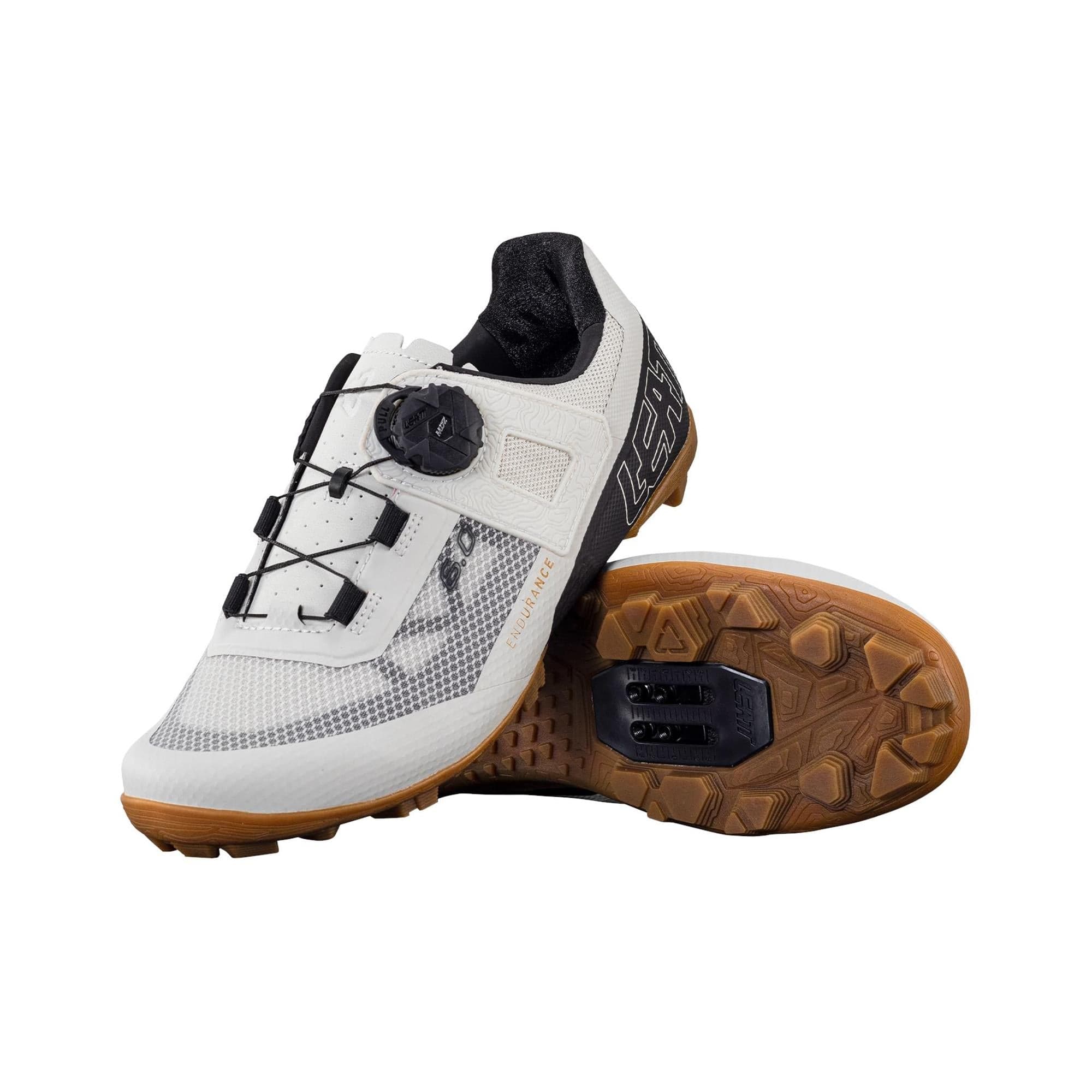 Leatt Endurance Proclip 6.0 Shoes 2025: WHITE UK 10.5