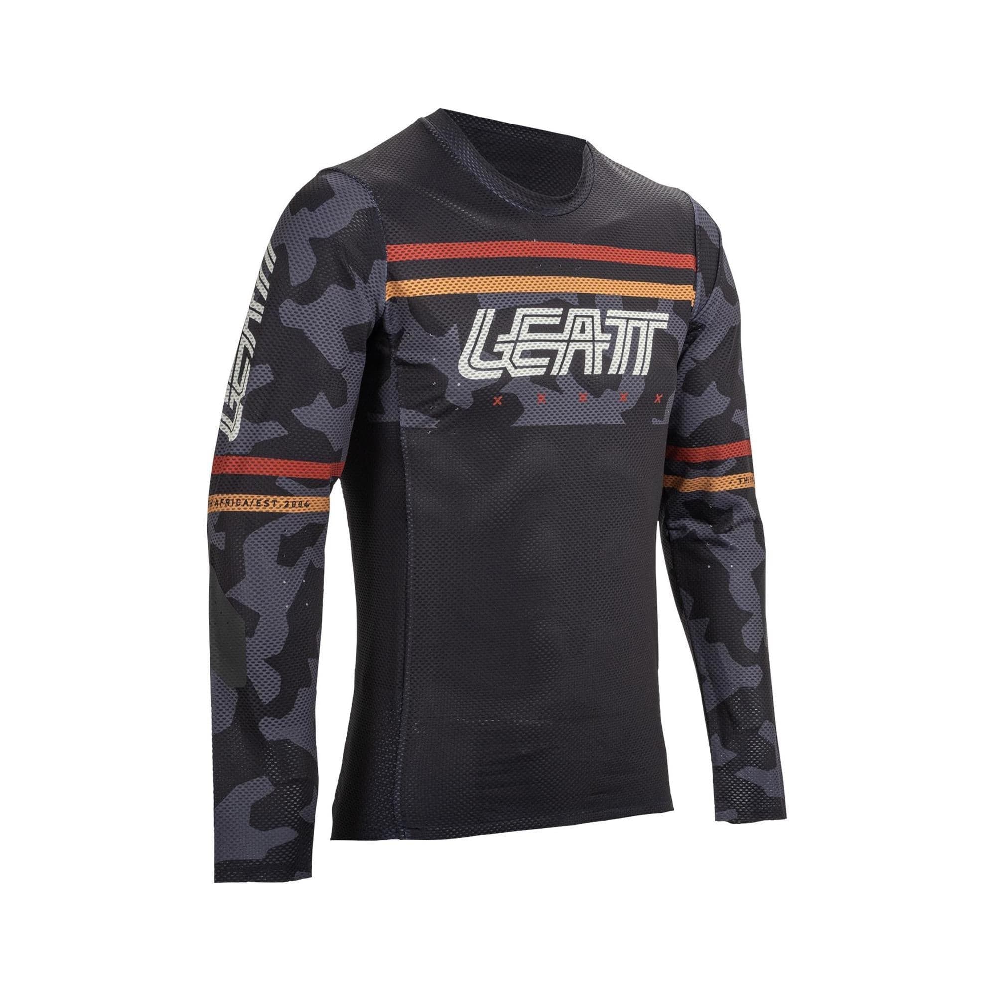 Leatt Gravity 4.0 MTB Jersey 2025: BLACK M