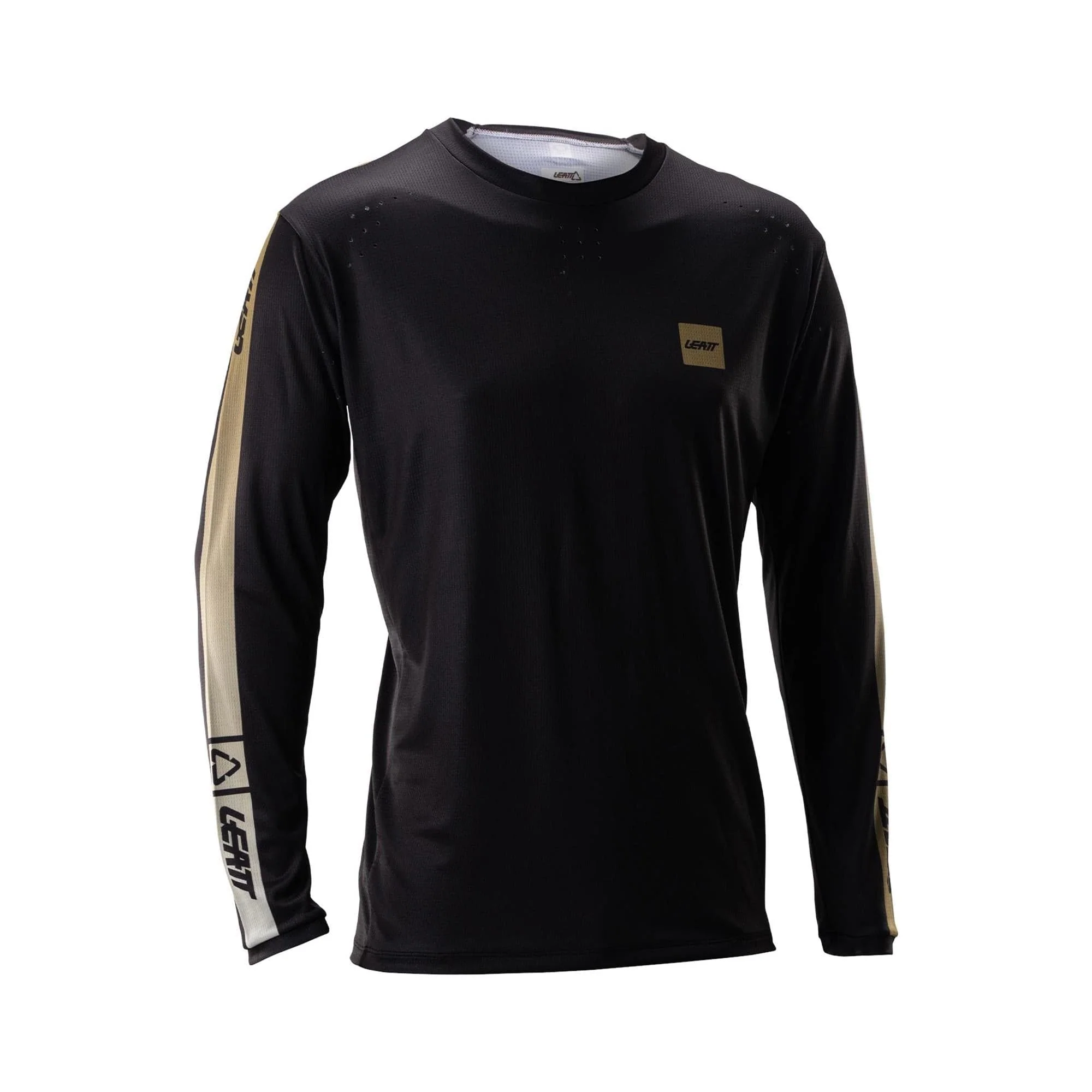 Leatt Gravity 4.0 MTB Long Sleeve Jersey V26 2026: STRIPE BLACK S