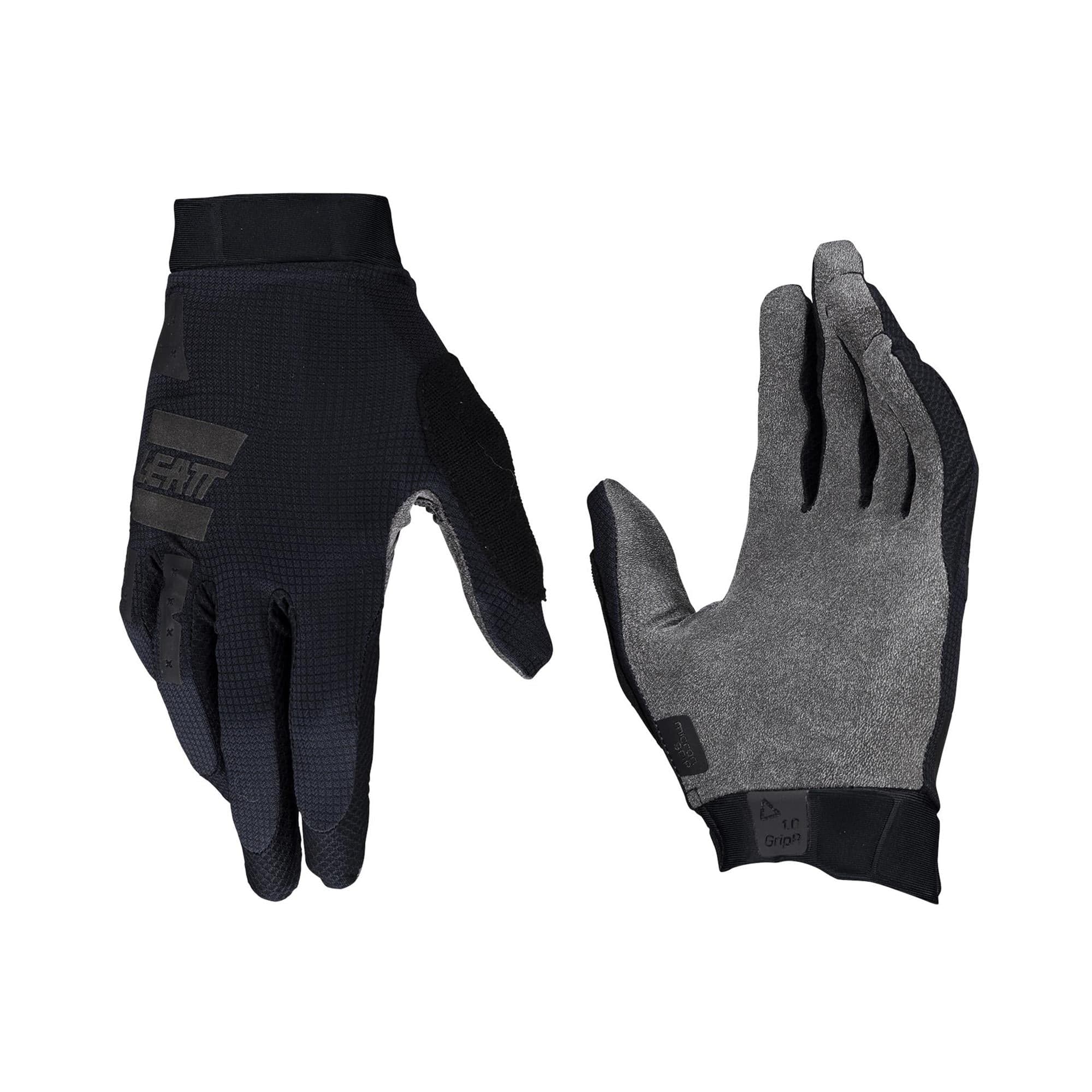 Leatt GripR MTB 1.0 Glove 2025: STEALTH L