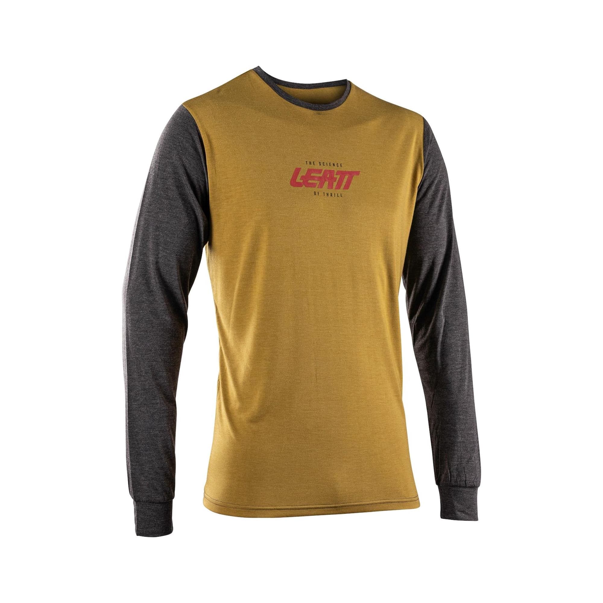 Leatt Long Sleeve Tech T-shirt 2026: BRASS BROWN XL