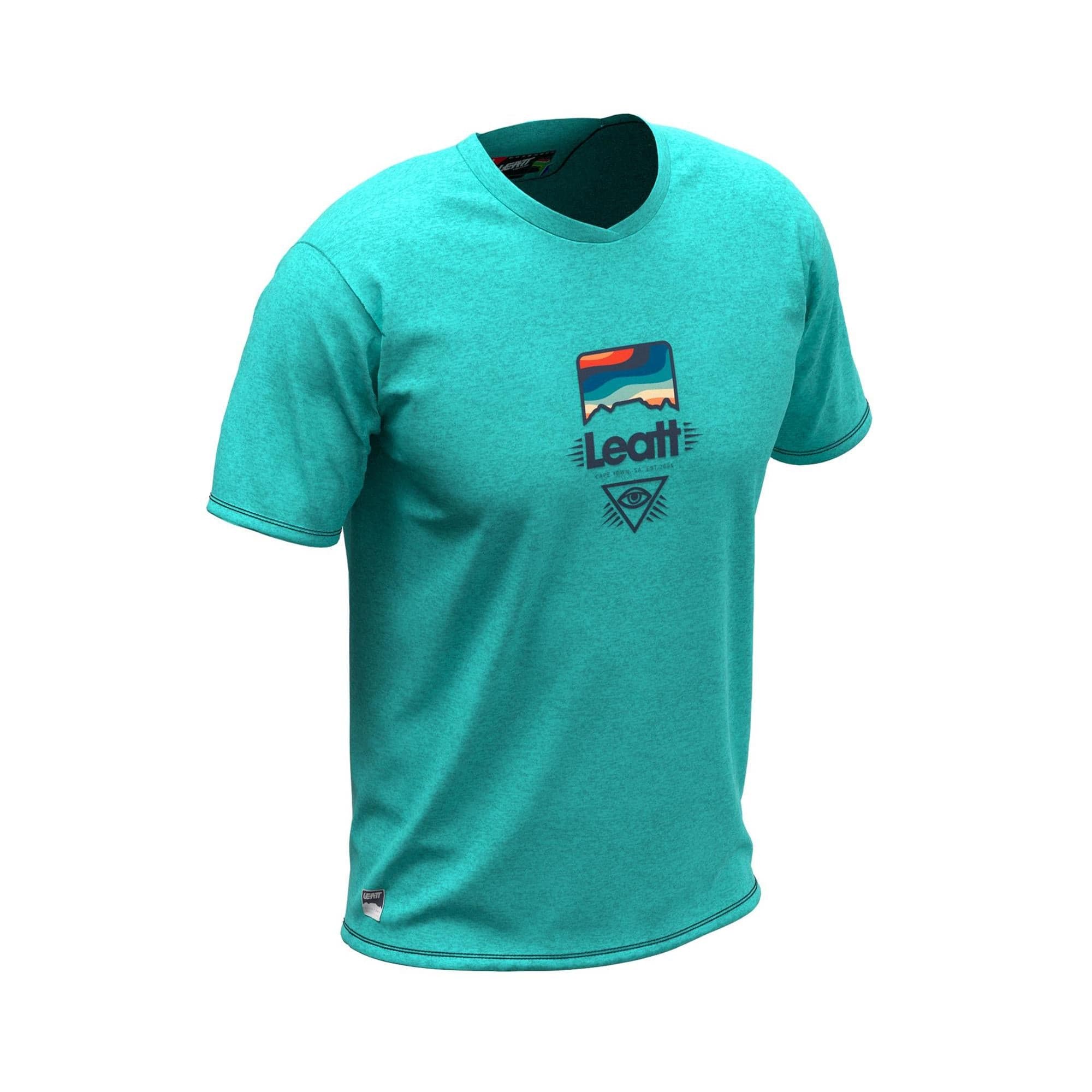 Leatt MTB Shirt Youth AllMtn 2.0: AQUA M