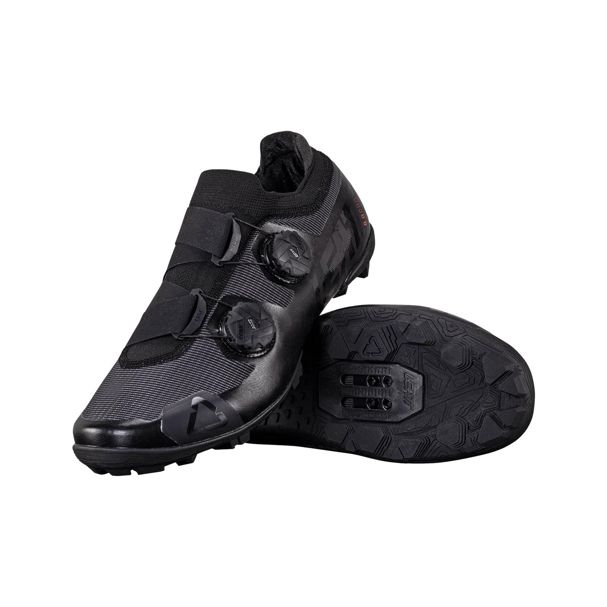 Leatt ProClip 8.0 Race Shoes 2025: BLACK UK 11.5