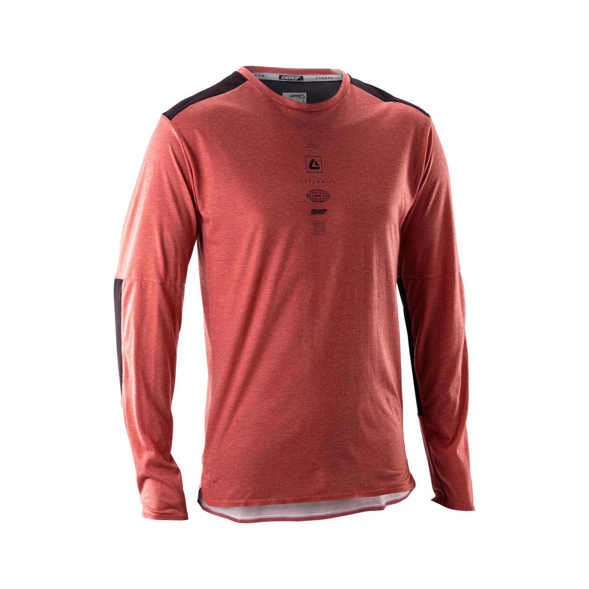 Leatt Trail 4.0 MTB Long Sleeve V26 2026: DUSTY RED 2XL