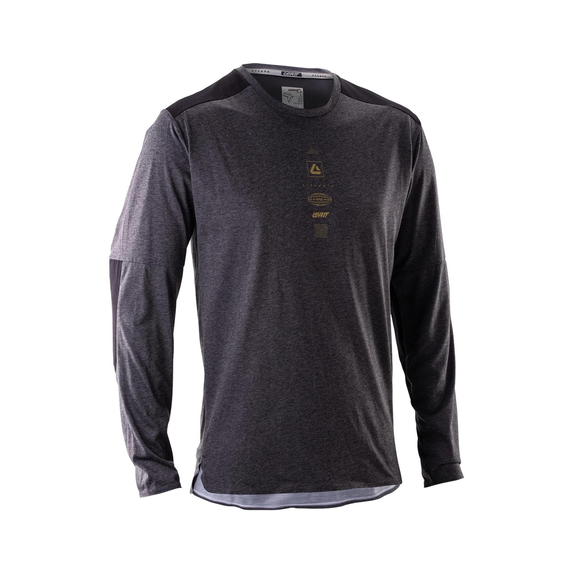 Leatt Trail 4.0 MTB Long Sleeve V26 2026: GHOST BLACK L