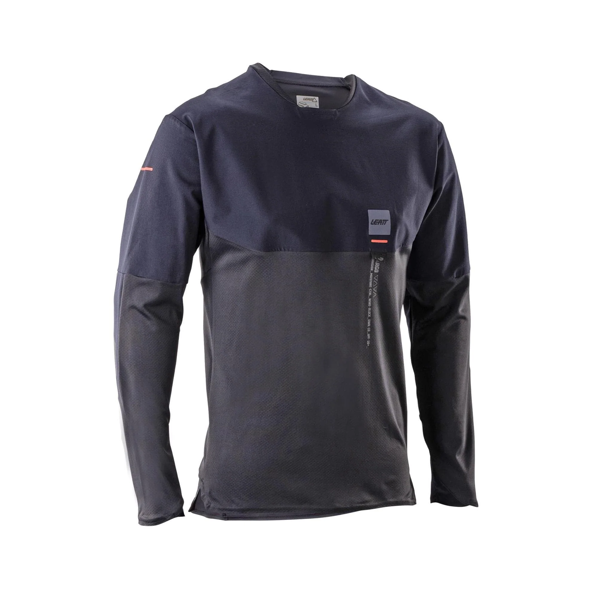 Leatt Trail 6.0 MTB Long Sleeve Cargo Jersey V26 2026: GHOST BLACK 2XL
