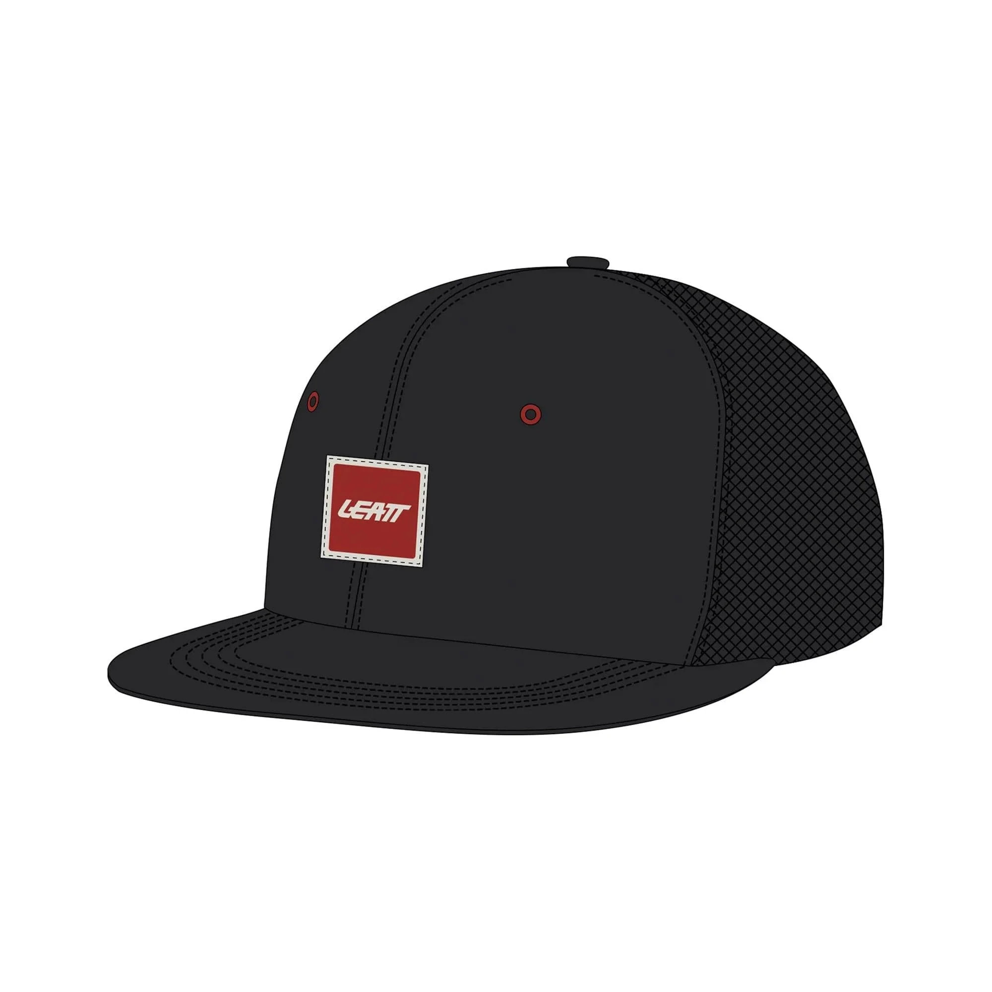Leatt Trucker Tech Cap 2026: BLACK S-XL