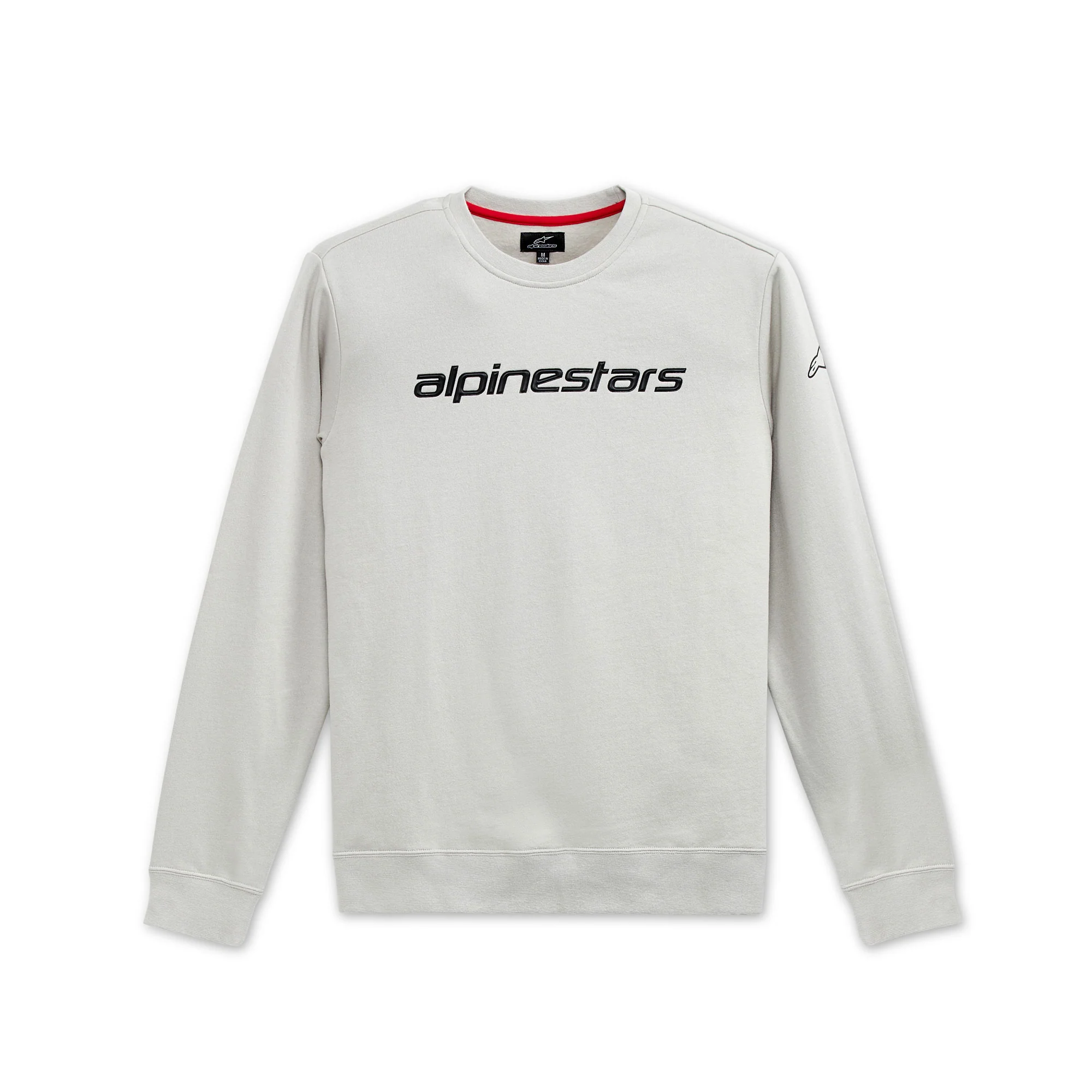 Linear Crew Fleece Silver Black 2XL