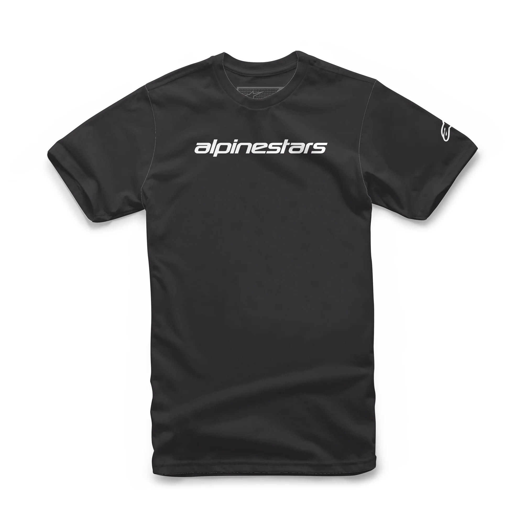 Linear Wordmark Tee Black Grey S