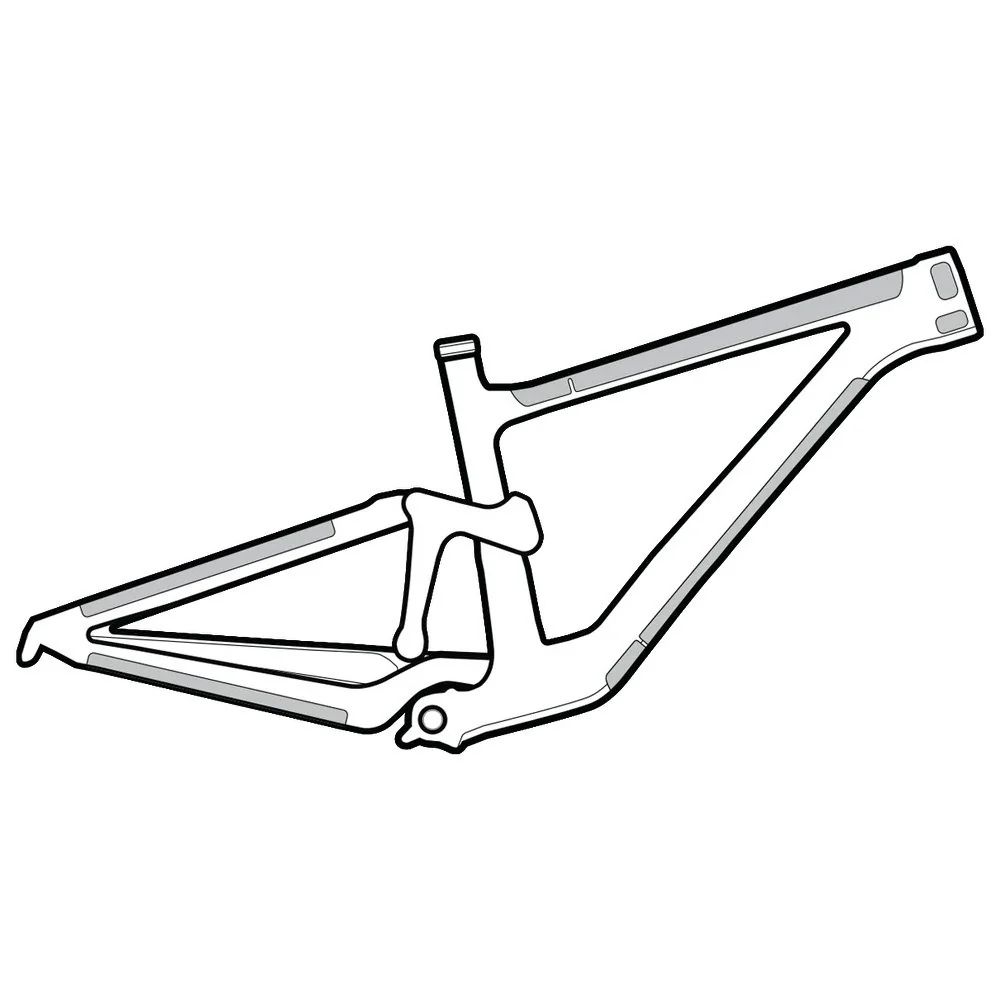 Lizard Skins - Clear Protective Frame Wrap - Frame Kit