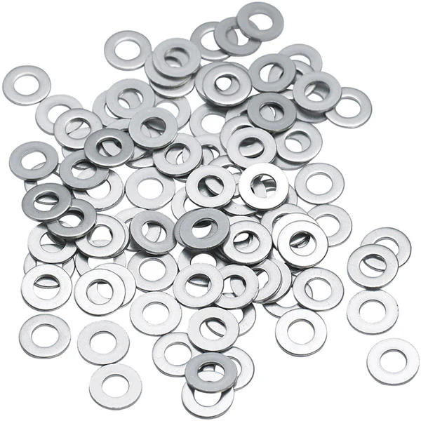 M Part M5 Flat stainless steel washer x 100