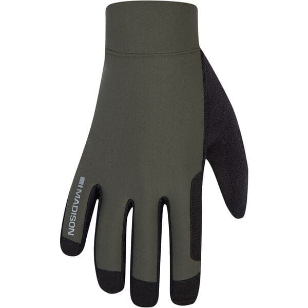 Madison DTE 4 Season DWR Gloves; midnight green - x-small