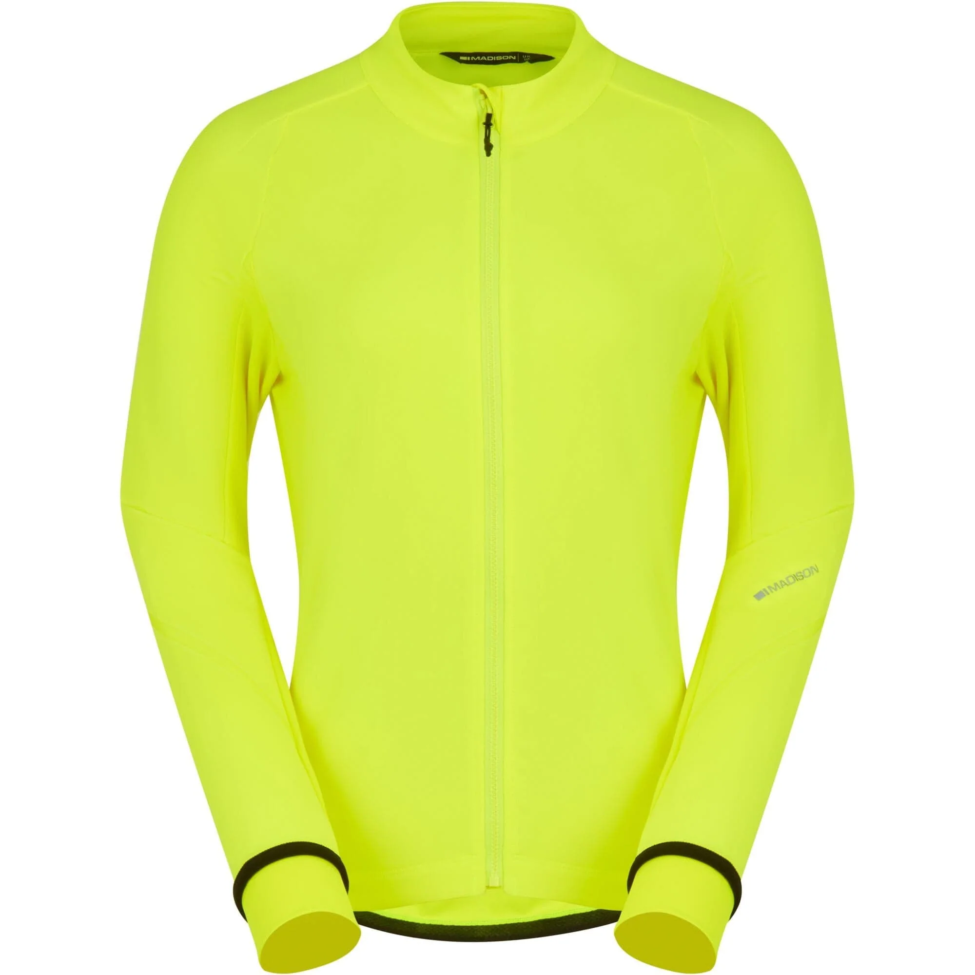 Madison DTE Women's Isoler Thermal long Sleeve Jacket; hi viz yellow - size 8