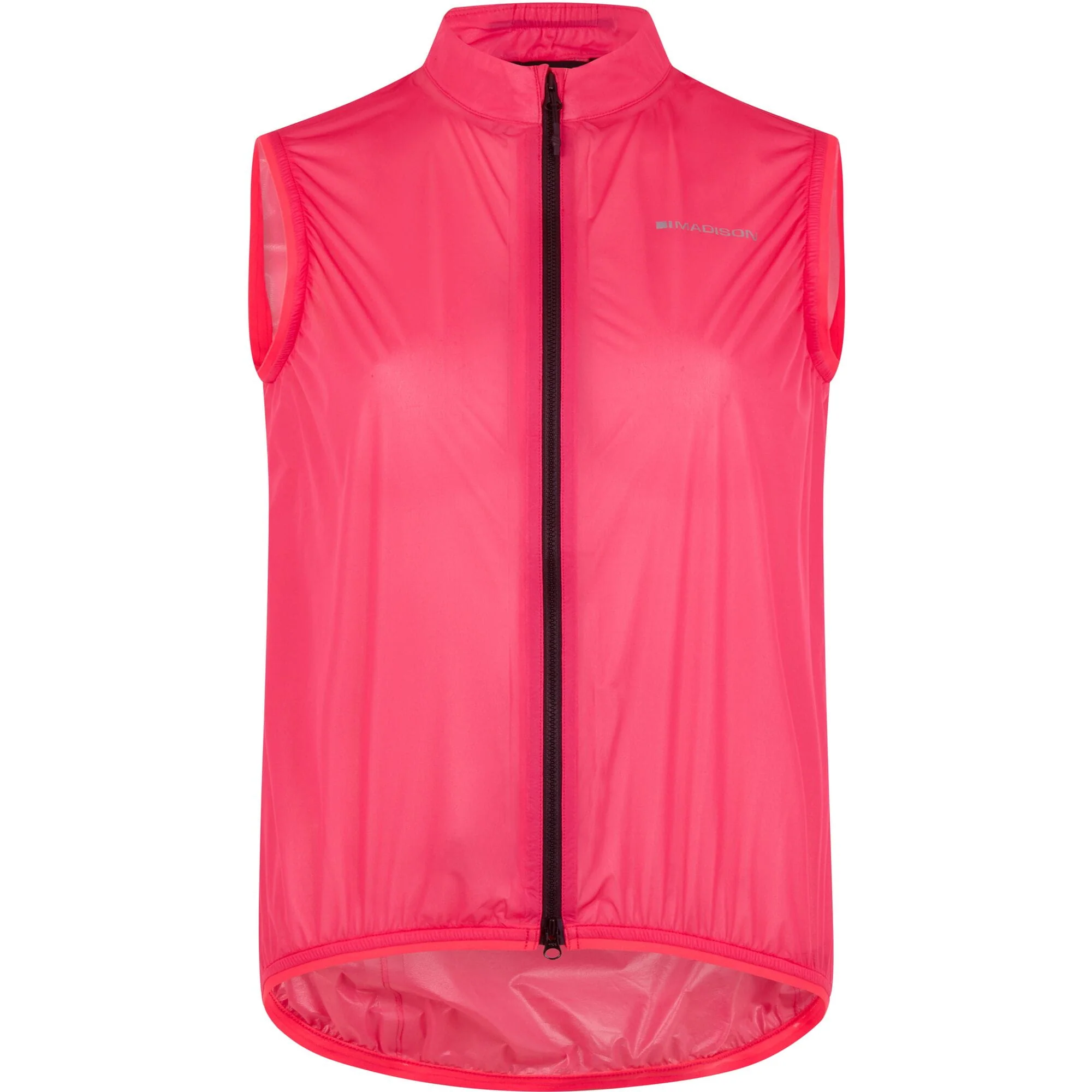 Madison Flux 2L Ultra Packable Waterproof Gilet - women's - hi-viz pink - size 12