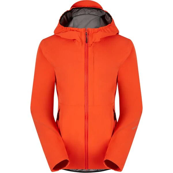 Madison Flux 3-Layer Women's Waterproof Trail Jacket; magma red - size 12
