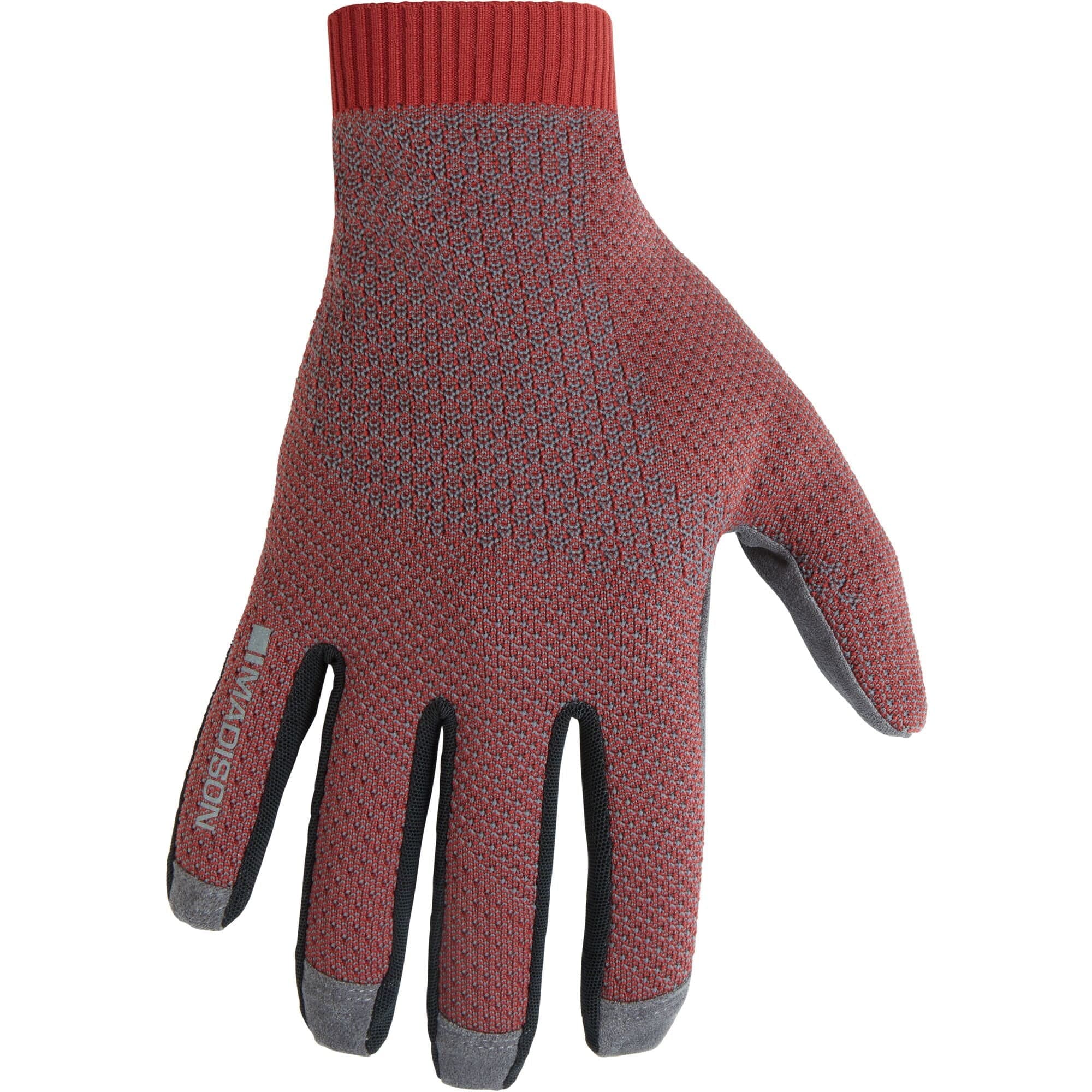 Madison Flux Ergonomix Trail Gloves; mineral red - large