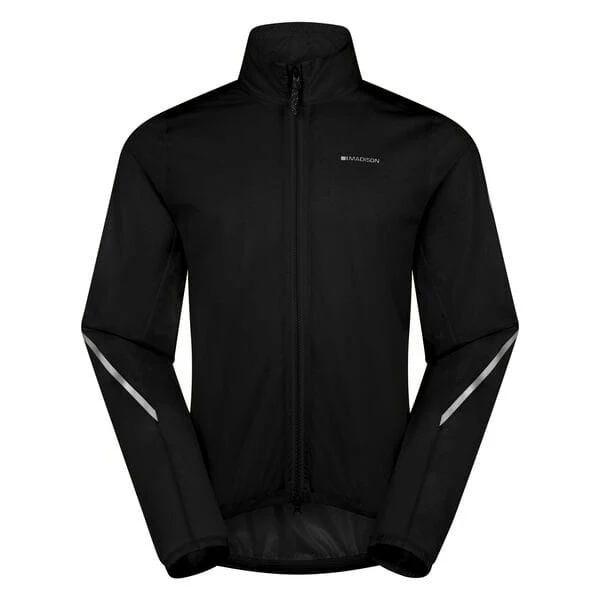 Madison Flux Men's 2-Layer Ultra Packable Waterproof Jacket; black - x-large