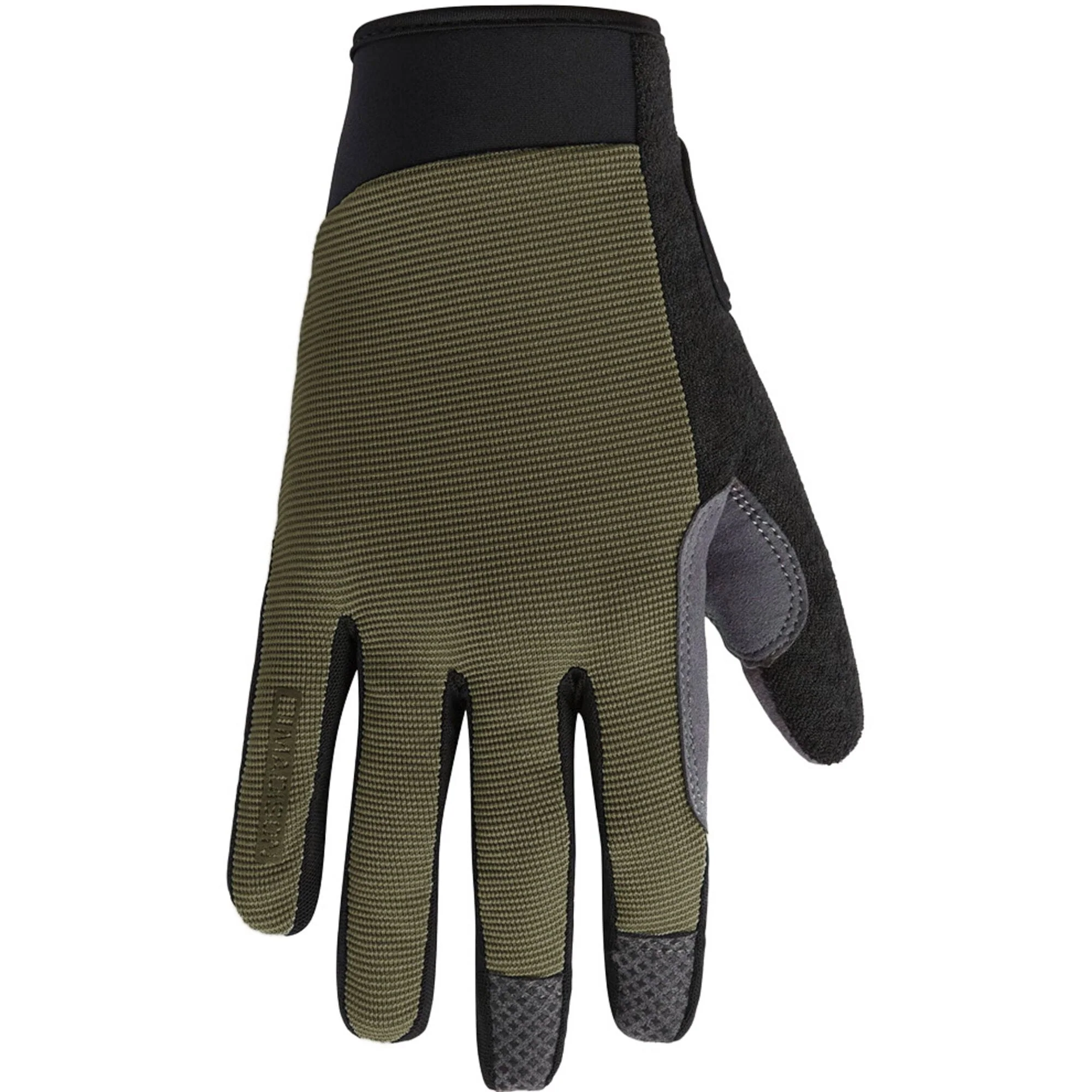 Madison Freewheel Gel Pad Trail Gloves; midnight green - large