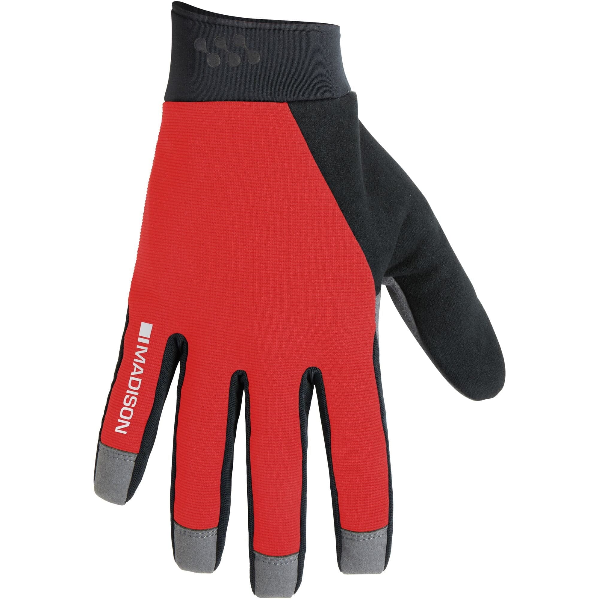 Madison Freewheel Gel Pad Trail Gloves; true red - xx-large
