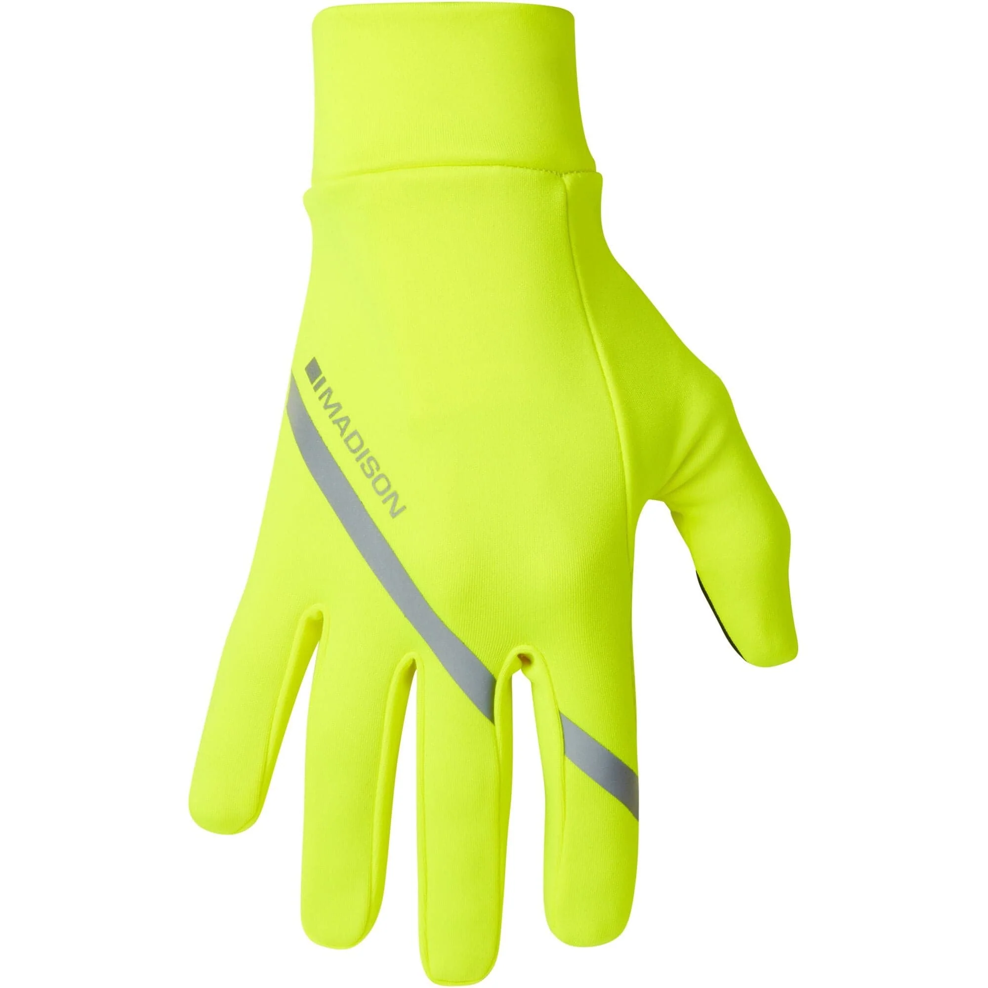 Madison Freewheel Isoler Thermal Pocket Gloves; hi-viz yellow - x-small