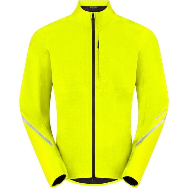 Madison Freewheel Men's Waterproof Jacket; hi-viz yellow - medium