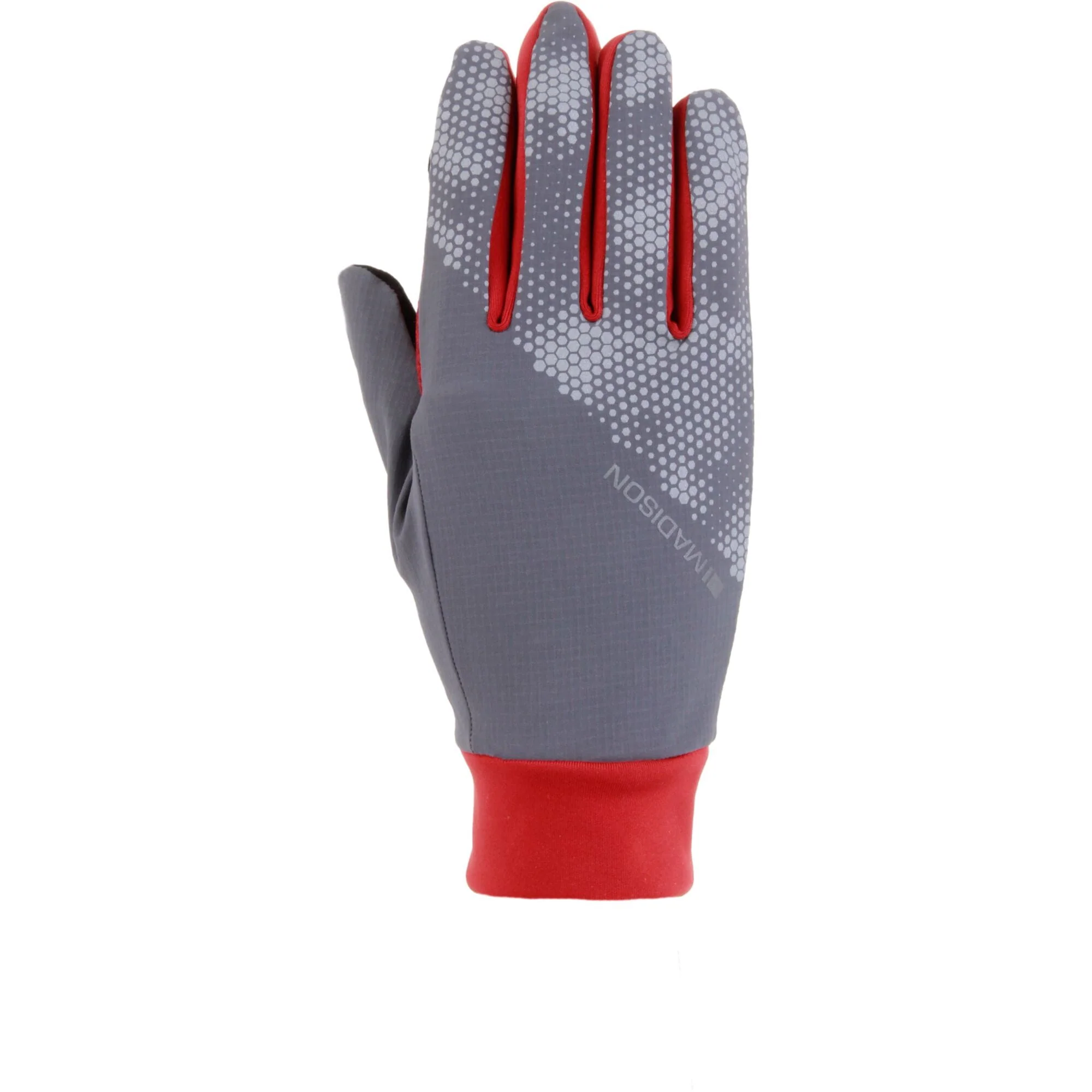 Madison Freewheel Stellar-Tech Windproof Gloves; mineral red / castle grey - x-small
