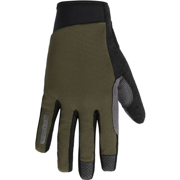 Madison Freewheel Trail Gloves; dark olive - large