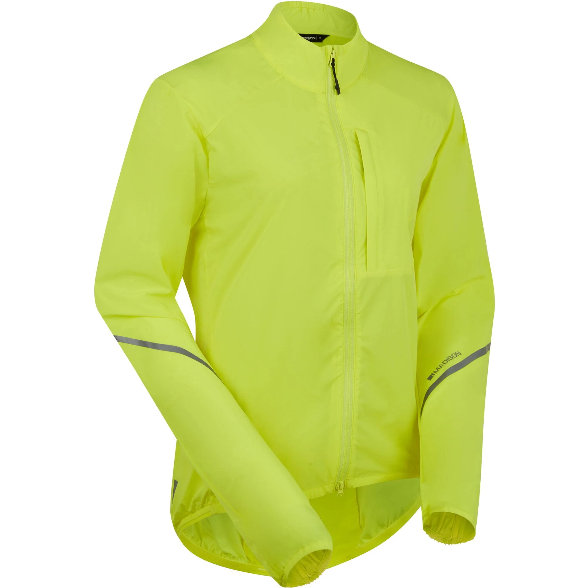 Madison Freewheel Windproof Packable Jacket - women's - hi-viz yellow - size 16